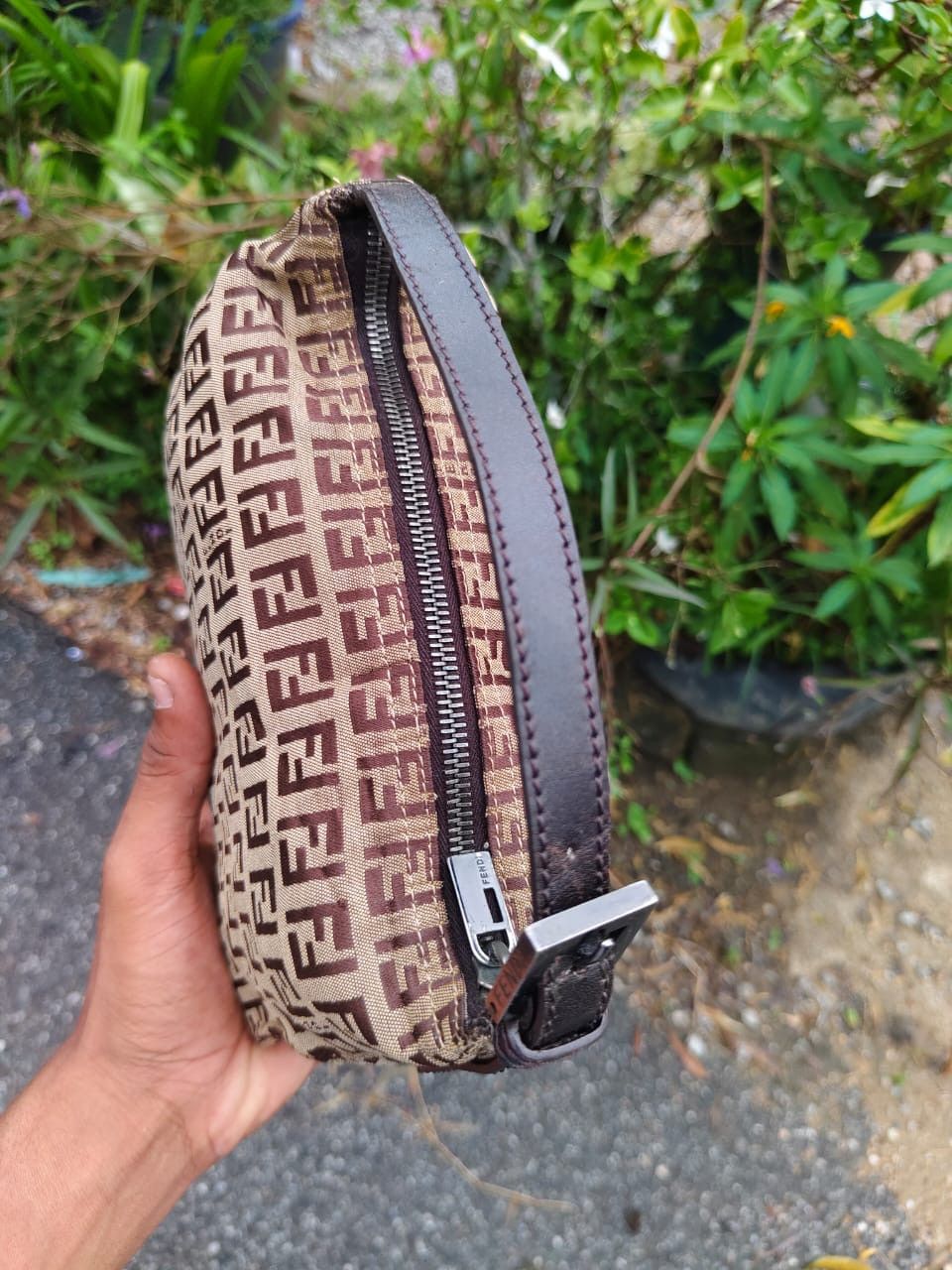 Fendi Authentic Vintage FENDI Zucchino Jacquard Mini Pouch Bag Size ONE SIZE - 6 Thumbnail