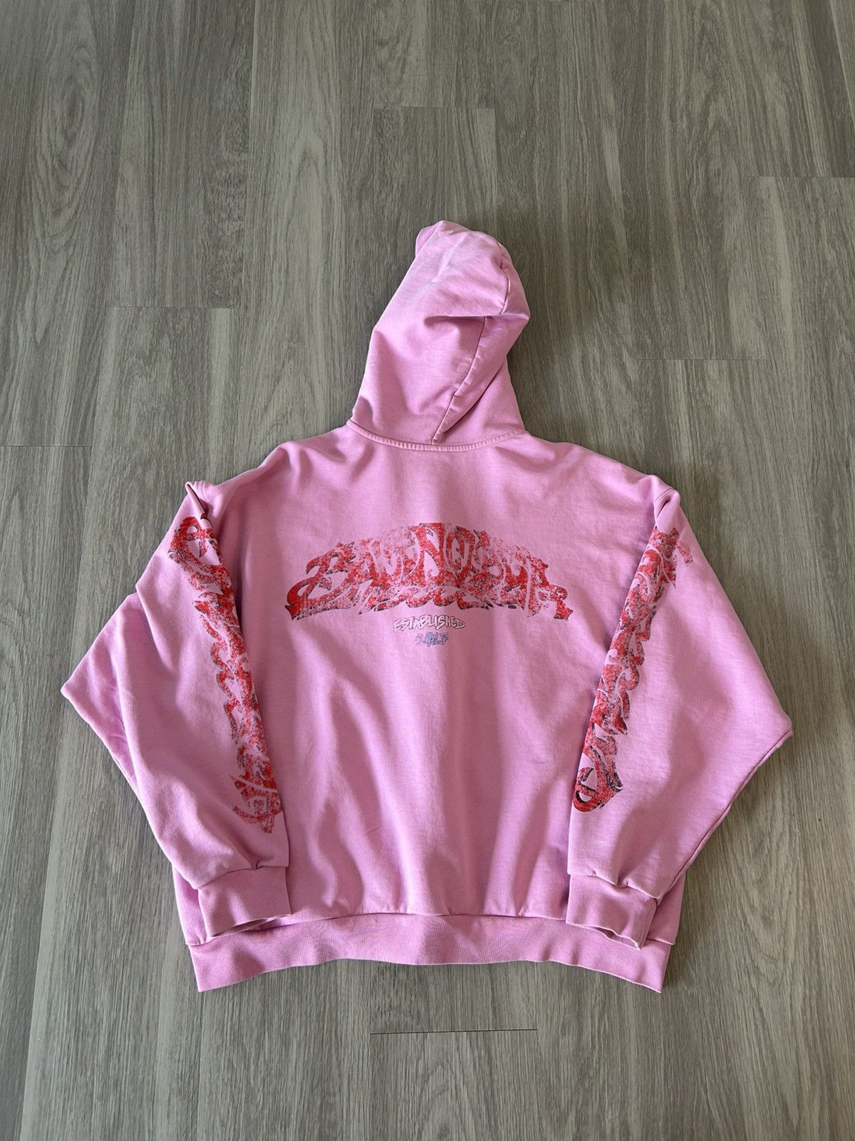 Balenciaga Balenciaga Pink Offshore Zip Up Hoodie Size Small Size US S / EU 44-46 / 1 - 2 Thumbnail