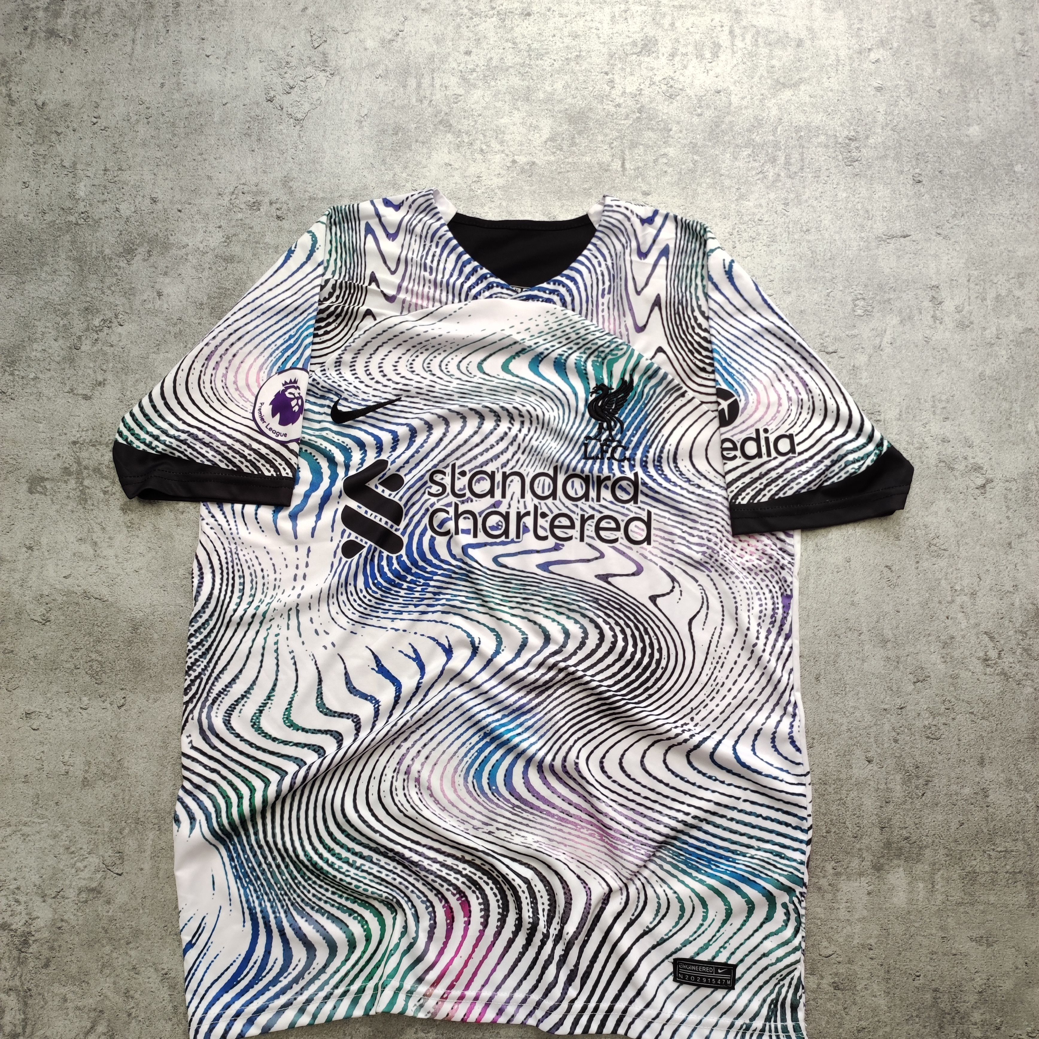 Nike RARE 2022/23 Nike x Liverpool FC #11 Salah Away Jersey Size US M / EU 48-50 / 2 - 2 Thumbnail