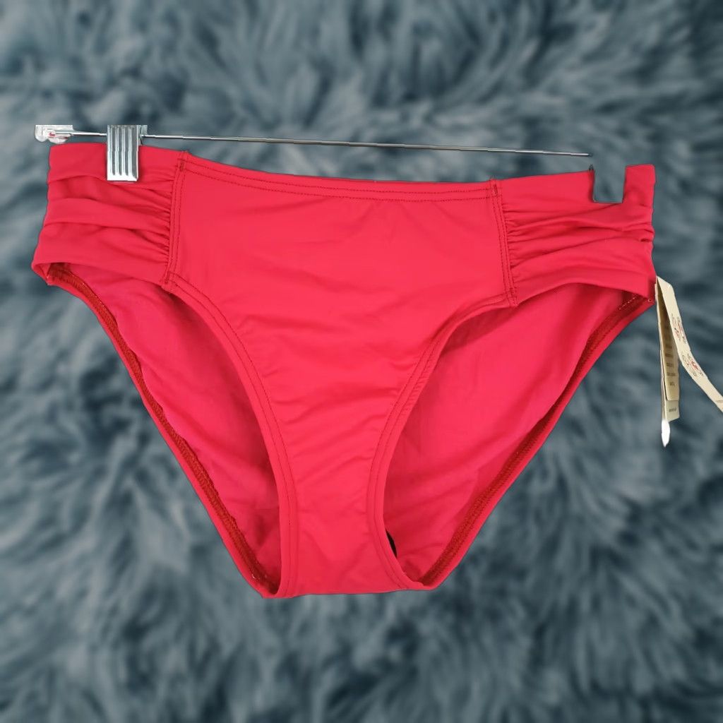 Tommy Bahama TOMMY BAHAMA High-Waisted Bikini Bottom Womens XS Pink Solid Swimwear New Size 26" / US 2 / IT 38 - 1 Thumbnail