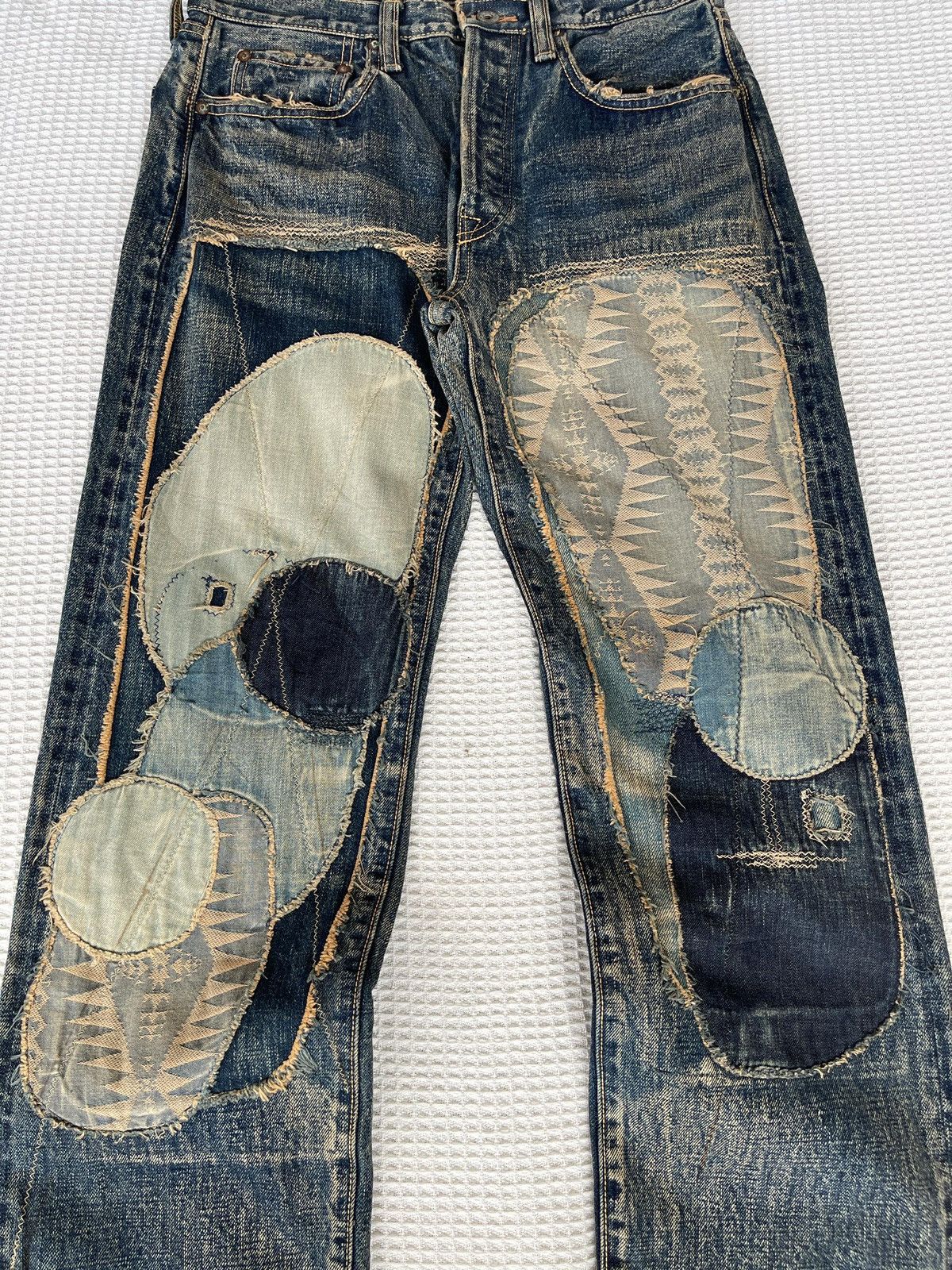 Kapital Kountry LastDrop🔥Rare🔥Kapital Kountry By Blue Handed Patchwork Jeans Size US 30 / EU 46 - 4 Thumbnail