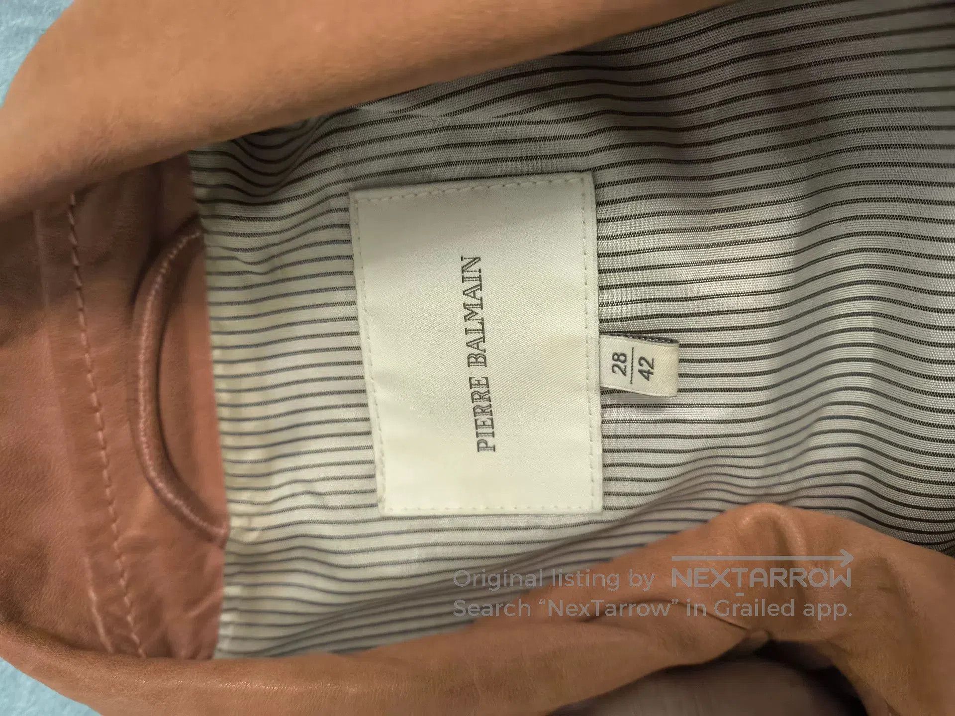 Balmain Balmain Orange Leather Jacket. Size M / US 6-8 / IT 42-44 - 2 Thumbnail