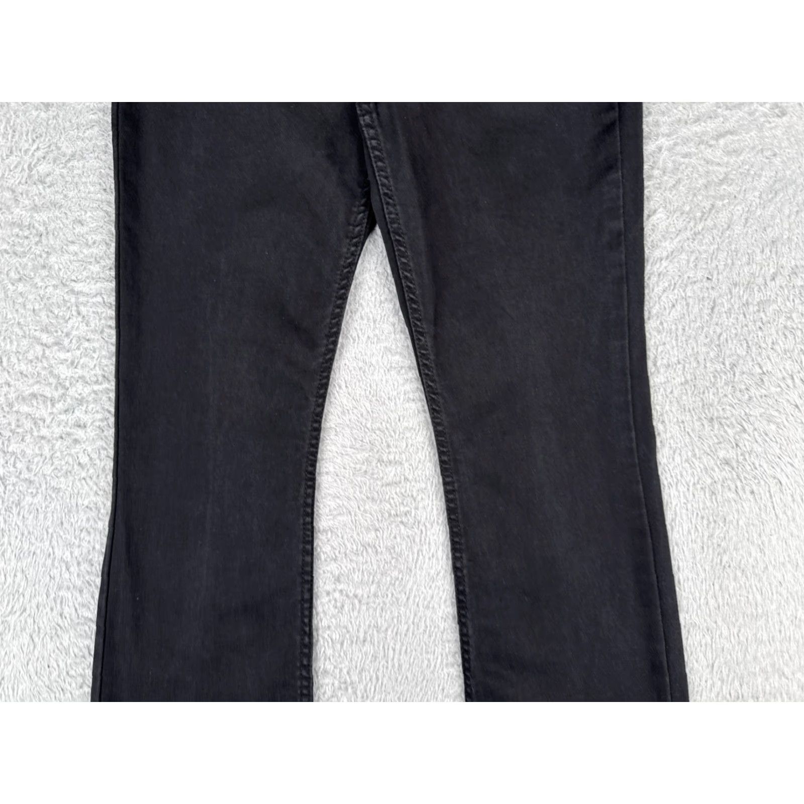 Lee Lee Jeans Women 4 Black Denim Bootcut Mid Rise Regular Fit Cotton 27x31 Jeans Size 27" / US 4 / IT 40 - 3 Thumbnail