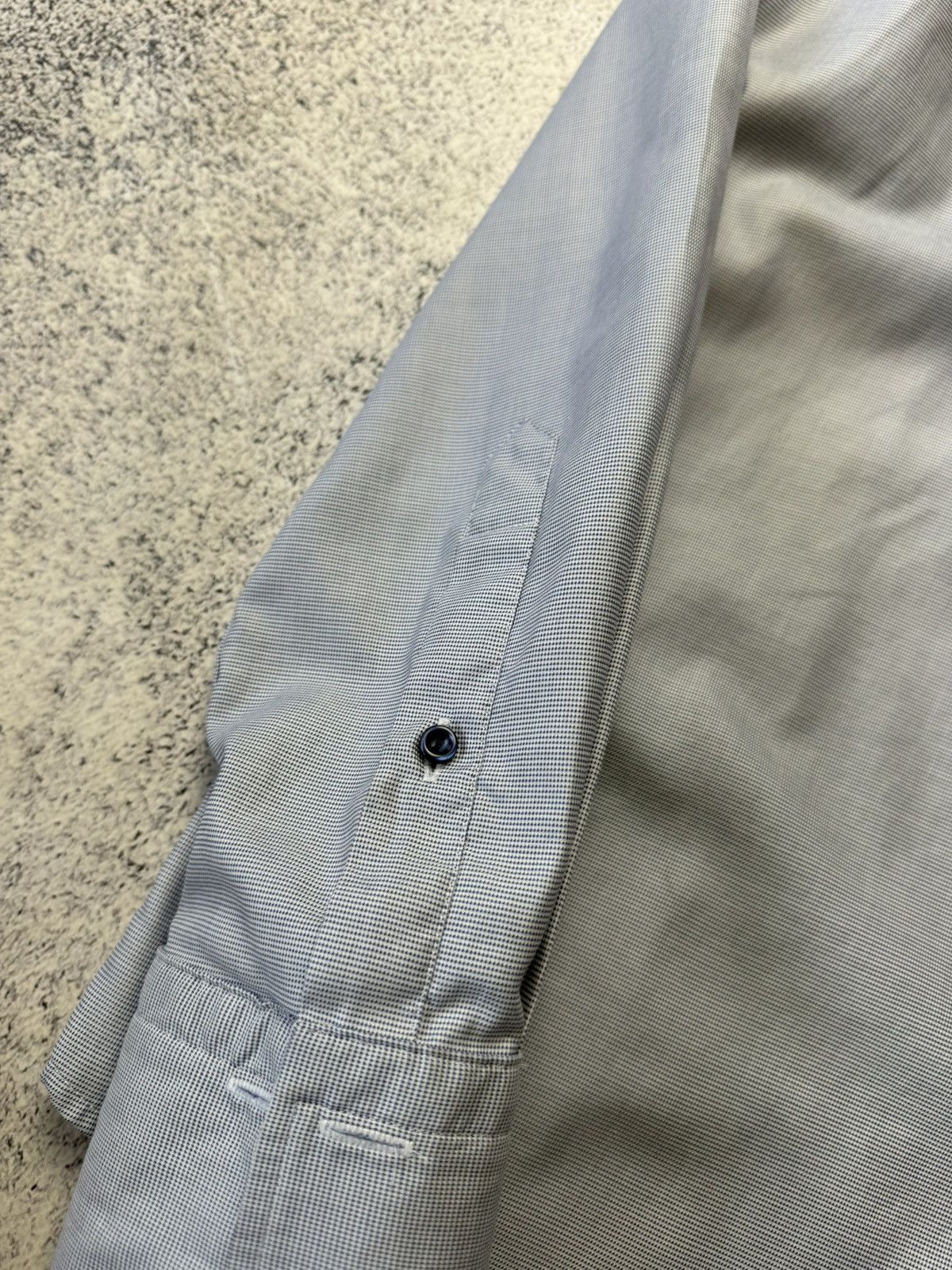Eton ETON Mens Button Down Blue Cotton Slim Long Sleeve Shirt Size US L / EU 52-54 / 3 - 15 Thumbnail