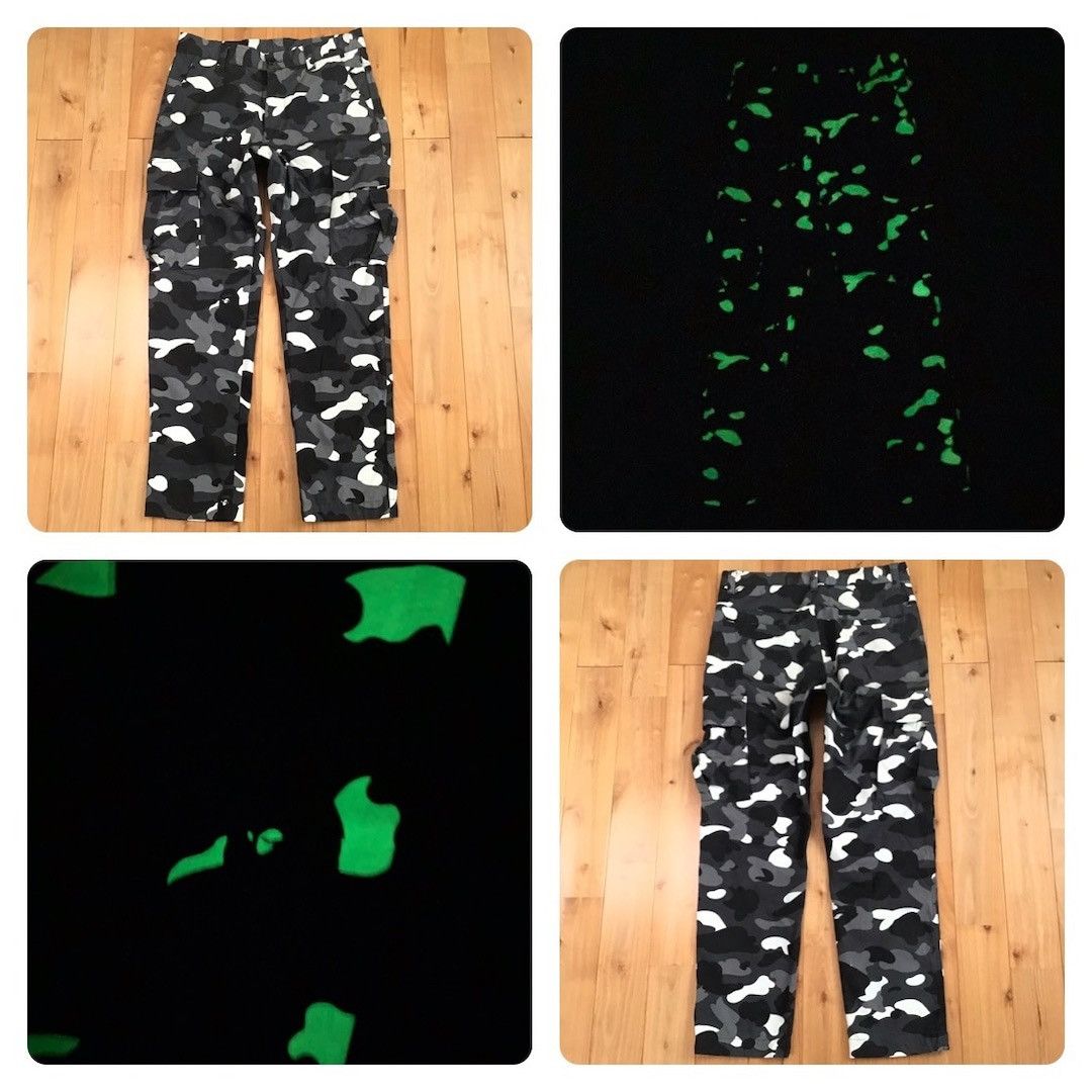 Bape 💫Glow in the dark💫 BAPE City Camo Cargo Pants APE ★size S Size US 30 / EU 46 - 1 Thumbnail