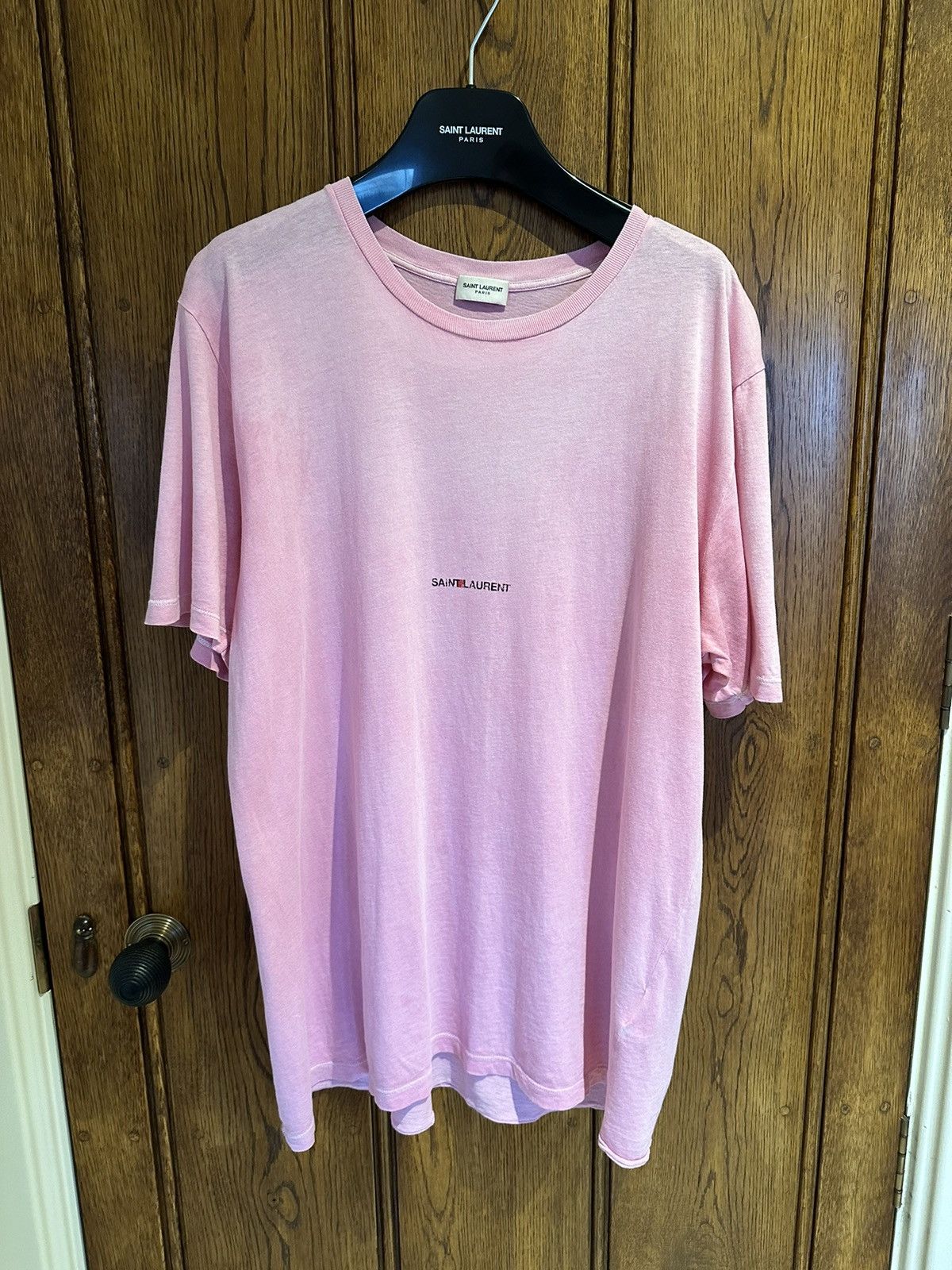 Oversized Shirt Pink Saint Laurent T Shirt $550 Saint Laurent Rive
