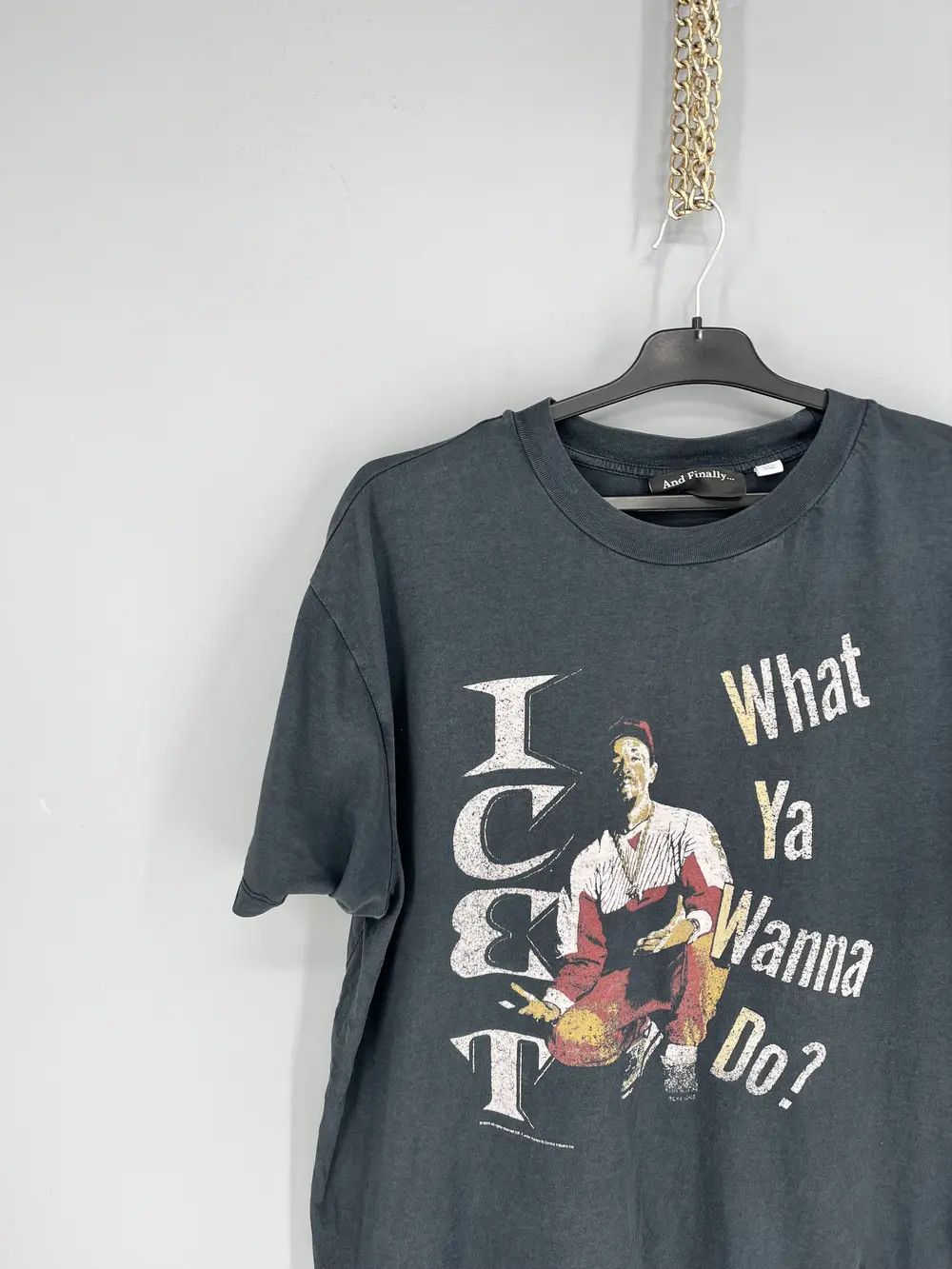 Band Tees Topshop And Finally Ice T Gray Graphic Tee Short Sleeve Size US L / EU 52-54 / 3 - 4 Thumbnail