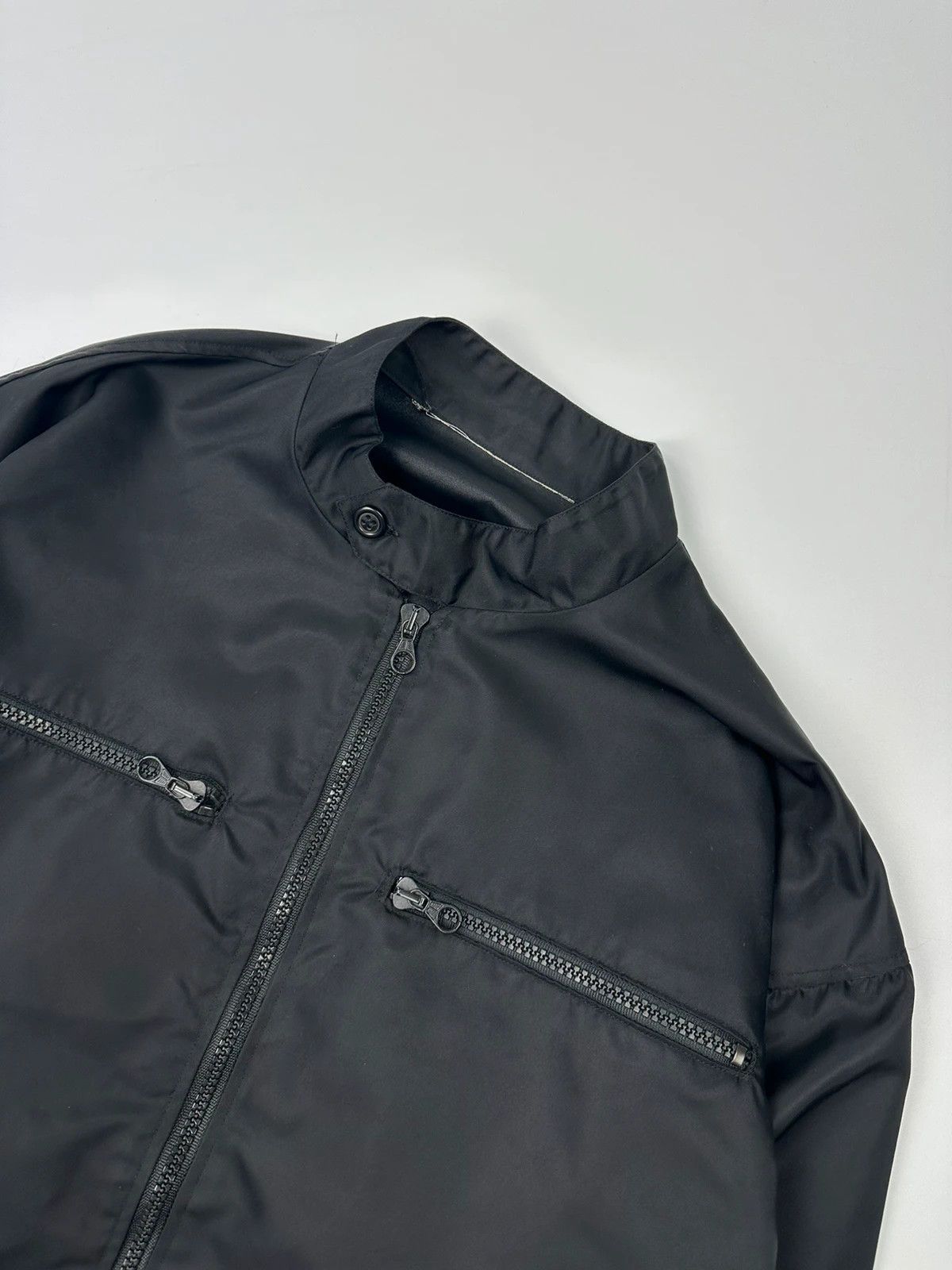 Marithe + Francois Girbaud Marithé + François Girbaud 90’s Nylon Crop Black Jacket Size M / US 6-8 / IT 42-44 - 2 Thumbnail