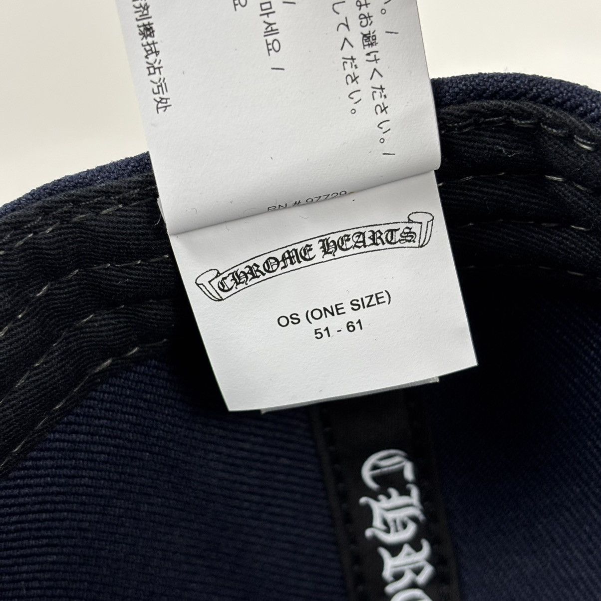 Chrome Hearts Chrome Hearts CH Baseball Hat Navy Red Size ONE SIZE - 9 Thumbnail
