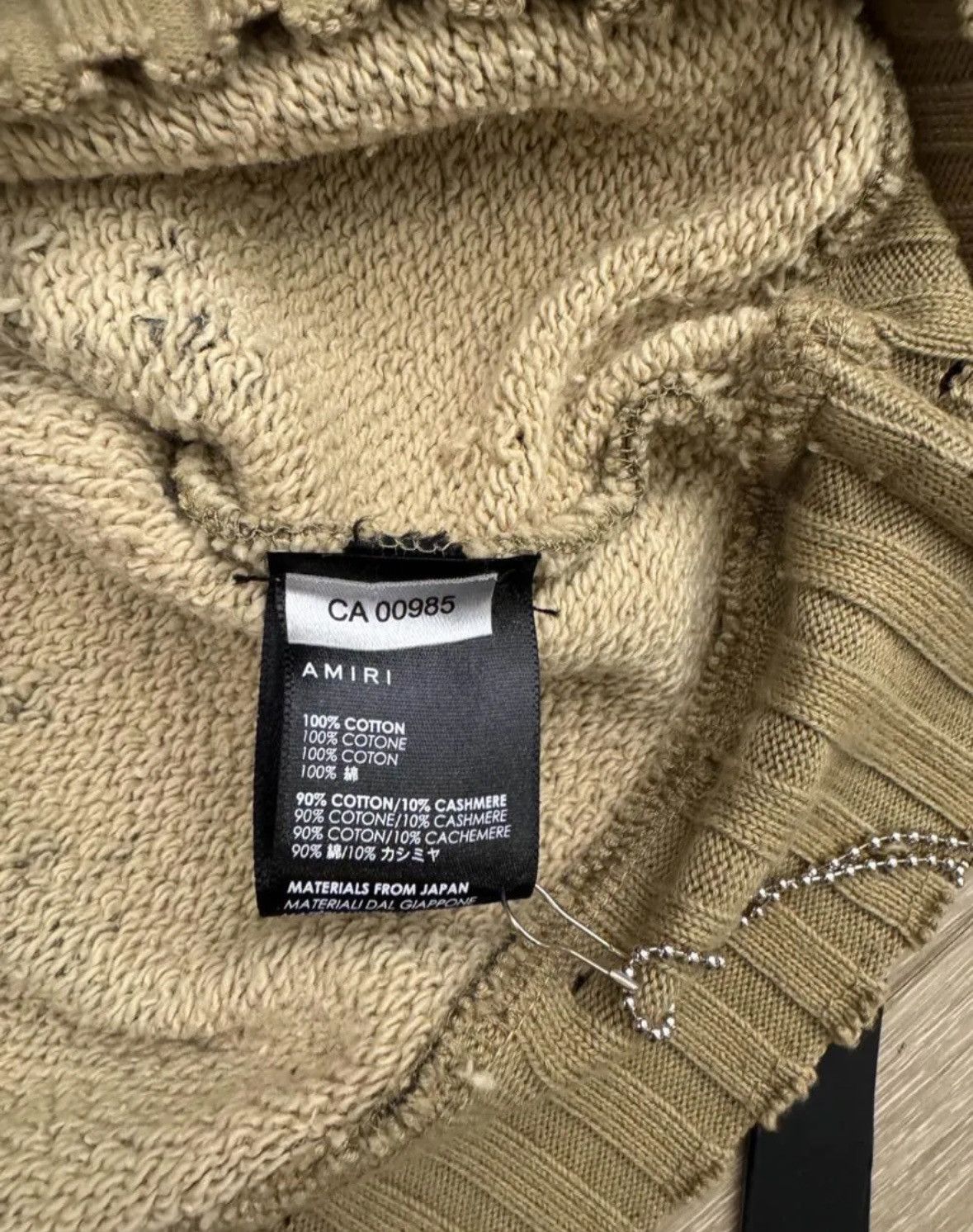 Amiri Camouflage destroy sweatshirt Size US M / EU 48-50 / 2 - 3 Thumbnail