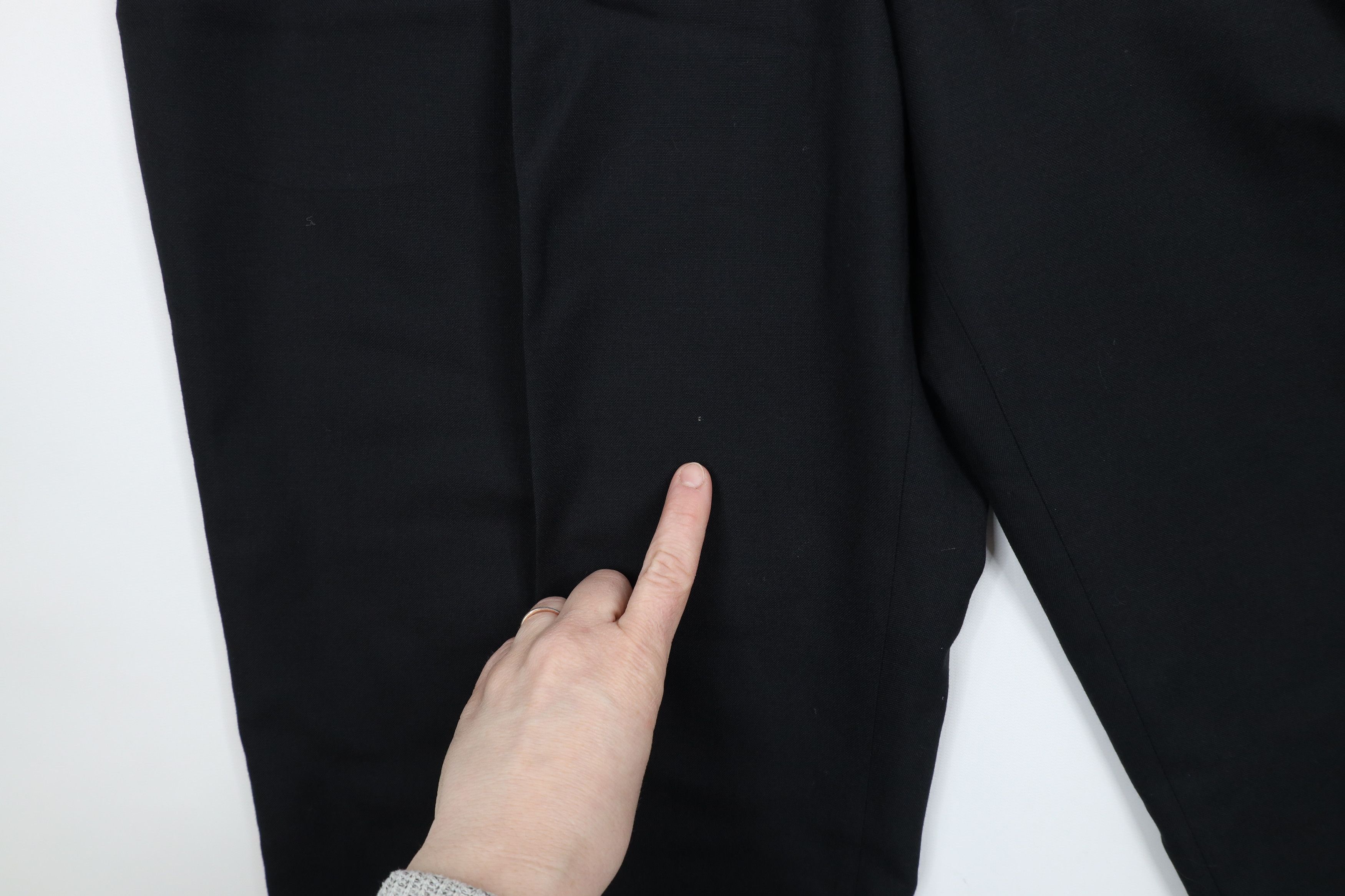 Lands' End × Vintage Vintage 90s Lands End Wide Leg Chino Pants Trousers Black Size US 36 / EU 52 - 5 Thumbnail