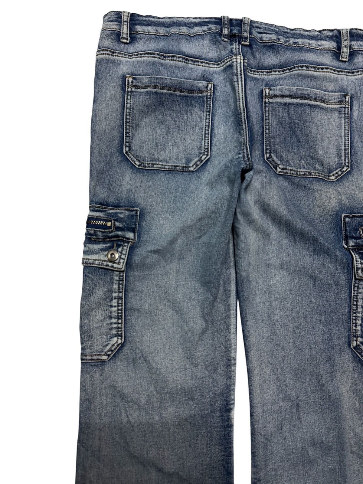 20471120 VINTAGE FLARED GLAMOUR OUTFITTERS SICK WASHED CARGO PUNK Size US 33 - 16 Thumbnail