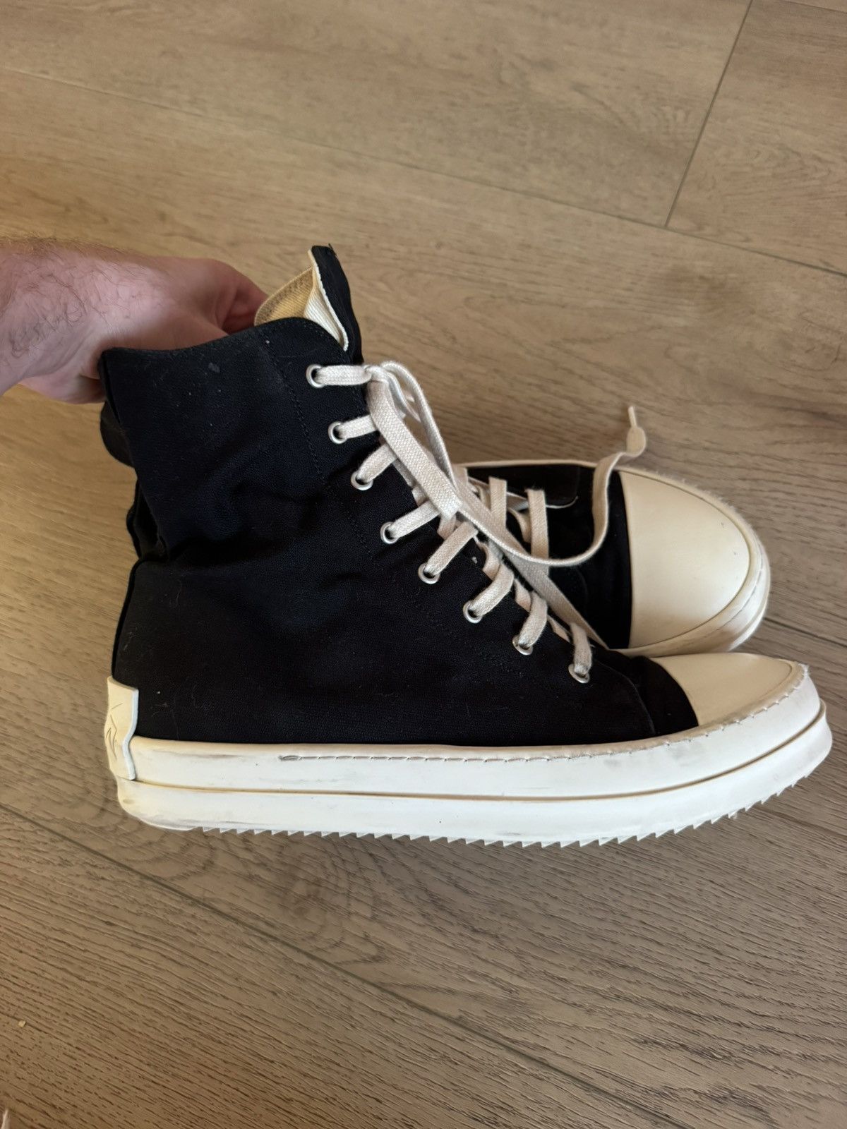 Rick Owens Canvas Ramones High Size US 9 / EU 42 - 1 Thumbnail