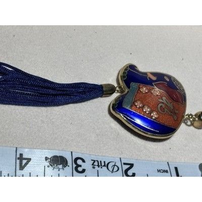 The Unbranded Brand A66 Vintage Cloisonne Pendant Retro Double Sided Elephant Wi Size ONE SIZE - 9 Thumbnail