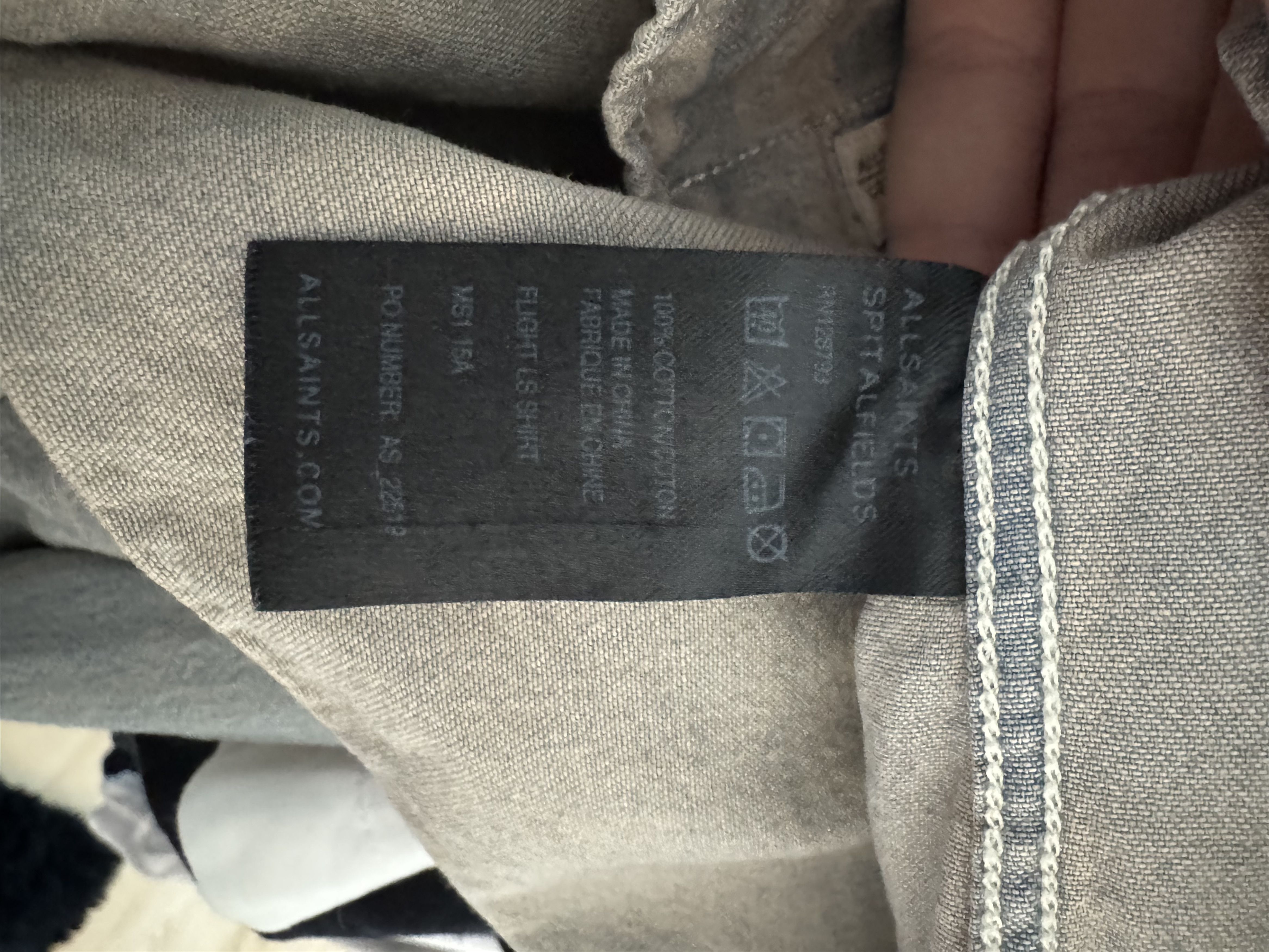 Allsaints Allsaints Spitalfields Dove Shirt Size US L / EU 52-54 / 3 - 4 Thumbnail