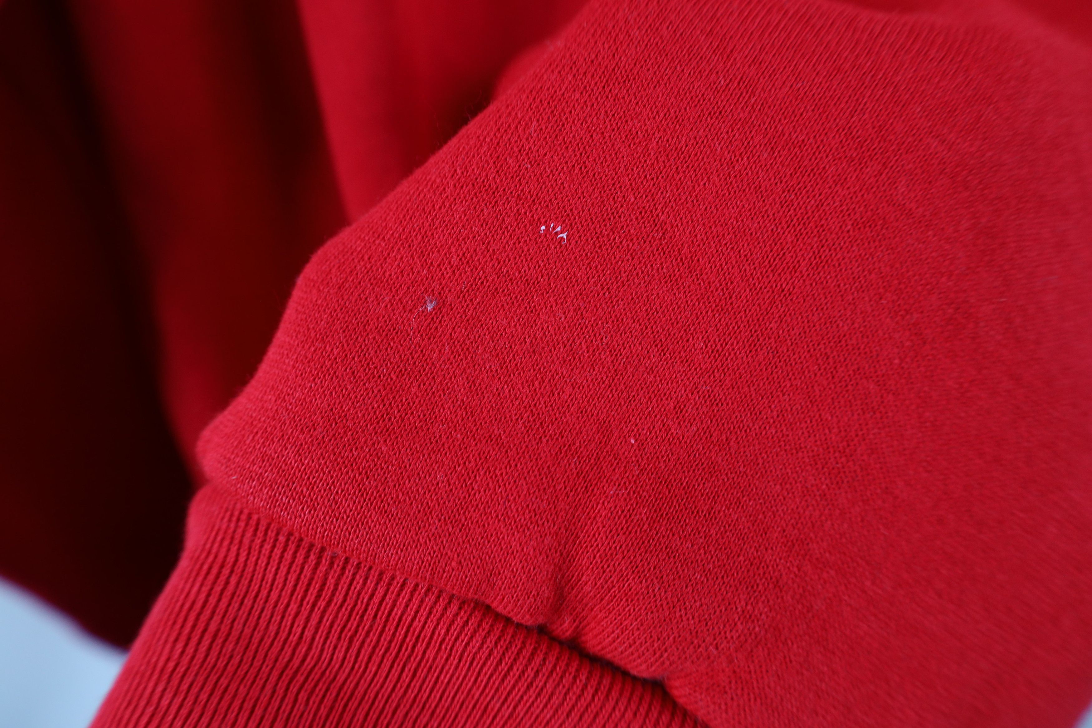 Vintage Vintage 70s Streetwear Boxy Fit Hoodie Sweatshirt Red USA Size US S / EU 44-46 / 1 - 9 Thumbnail