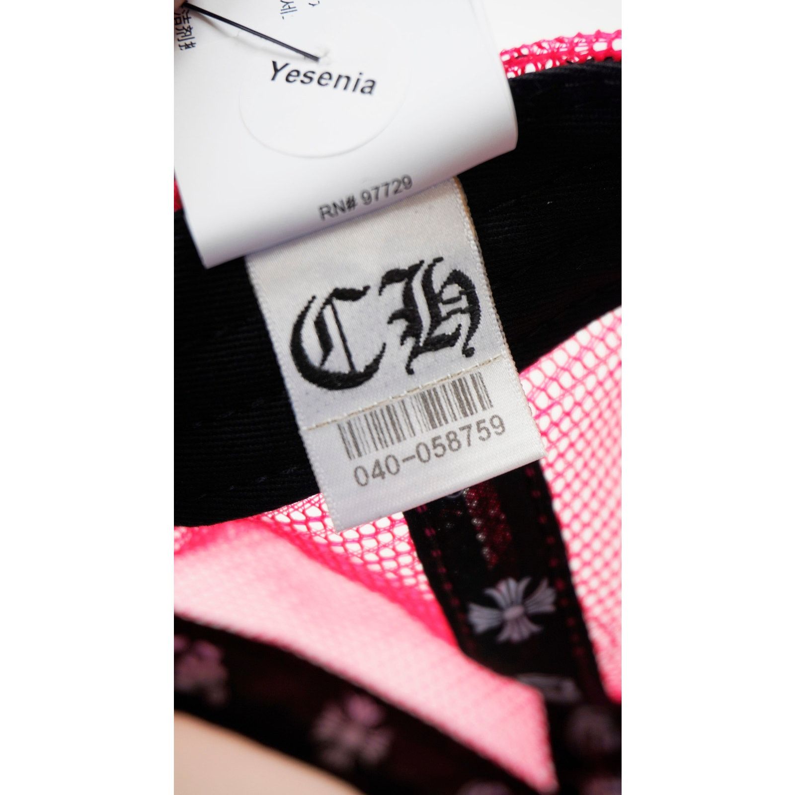 Chrome Hearts Cemetery Trucker Hat 'Neon Pink' Size ONE SIZE - 6 Thumbnail