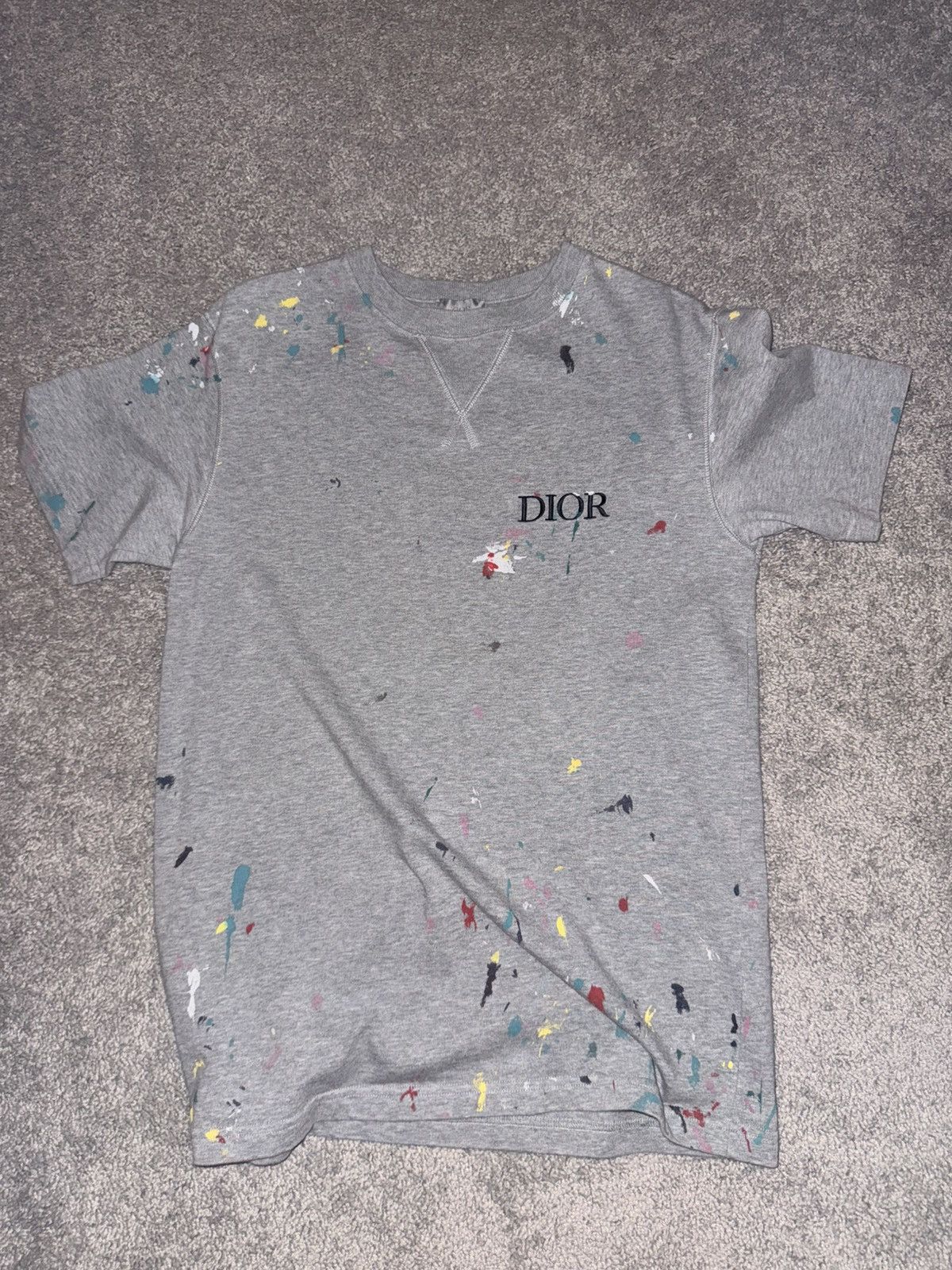 Dior Cristian Dior Paint Splatter T-Shirt Size US XS / EU 42 / 0 - 1 Thumbnail