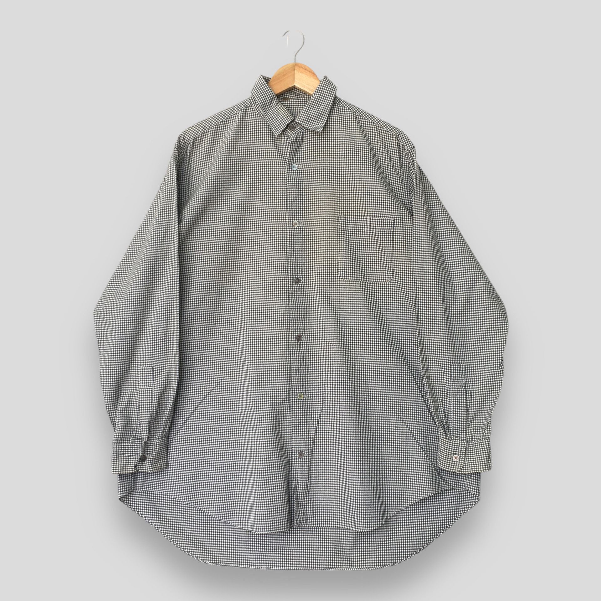 Y's for Men Vintage Ys For Men Yohji Plaid Checkered Gingham Shirt XL Size US XL / EU 56 / 4 - 1 Thumbnail