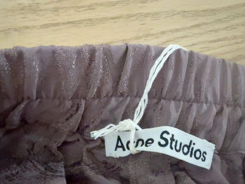 Acne Studios Acne Studios Satin-textured purple-gray straight-leg pants Size US 36 / EU 52 - 4 Thumbnail