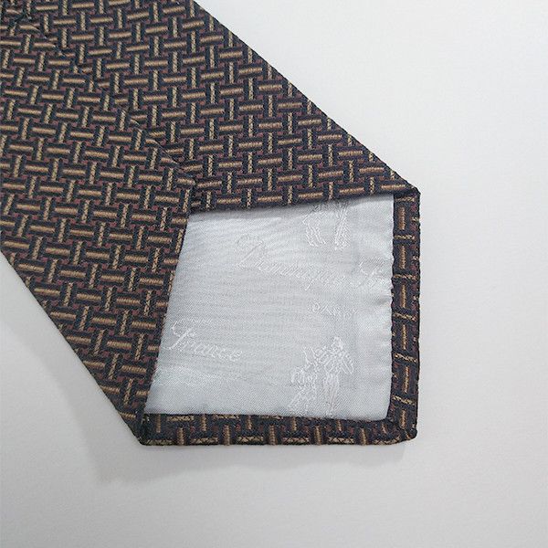 Other VTG 1980s Dominique France Tie Necktie Geometric 100% Silk Size ONE SIZE - 5 Thumbnail