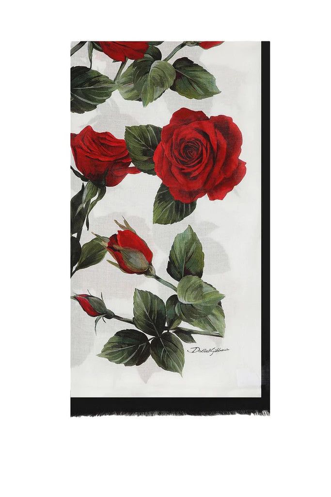Dolce & Gabbana o1s22i1n0225 Size: OS / Modal and Silk Scarf in Multicolor Size ONE SIZE - 1 Thumbnail