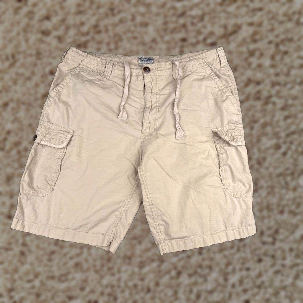 J Brand Urban Pipeline Shorts Mens 38 Beige Cargo Drawstring 100% Cotton Canvas Casual Size US 38 / EU 54 - 1 Thumbnail