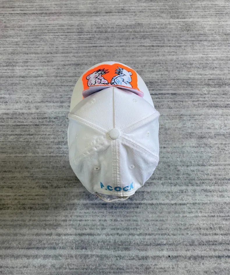 Walter Van Beirendonck Walter Van Beirendonck Orange Bear Baseball Cap Size ONE SIZE - 4 Thumbnail
