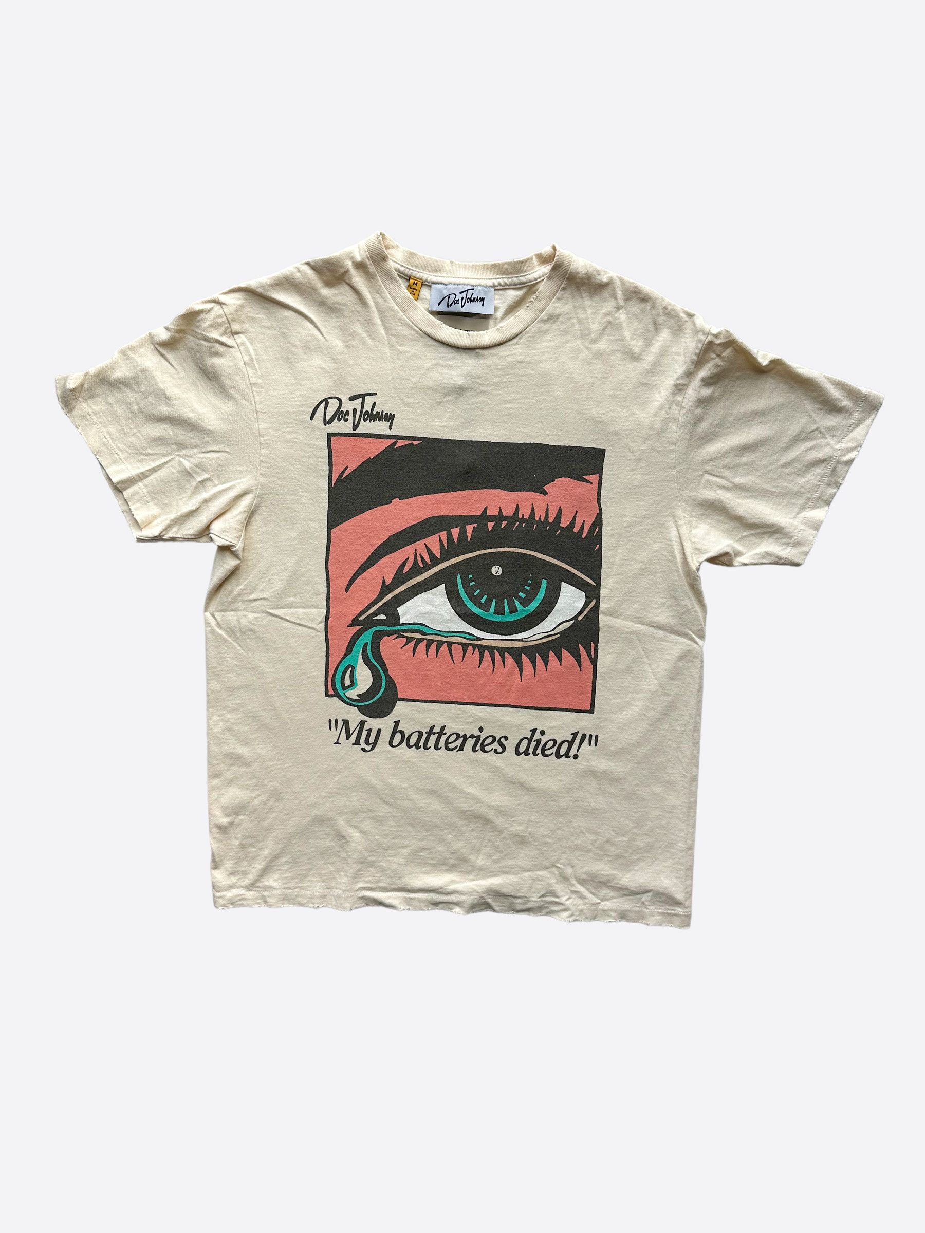 Gallery Dept. Gallery Dept Antique White Dead Batteries T-Shirt Size US XS / EU 42 / 0 - 1 Thumbnail