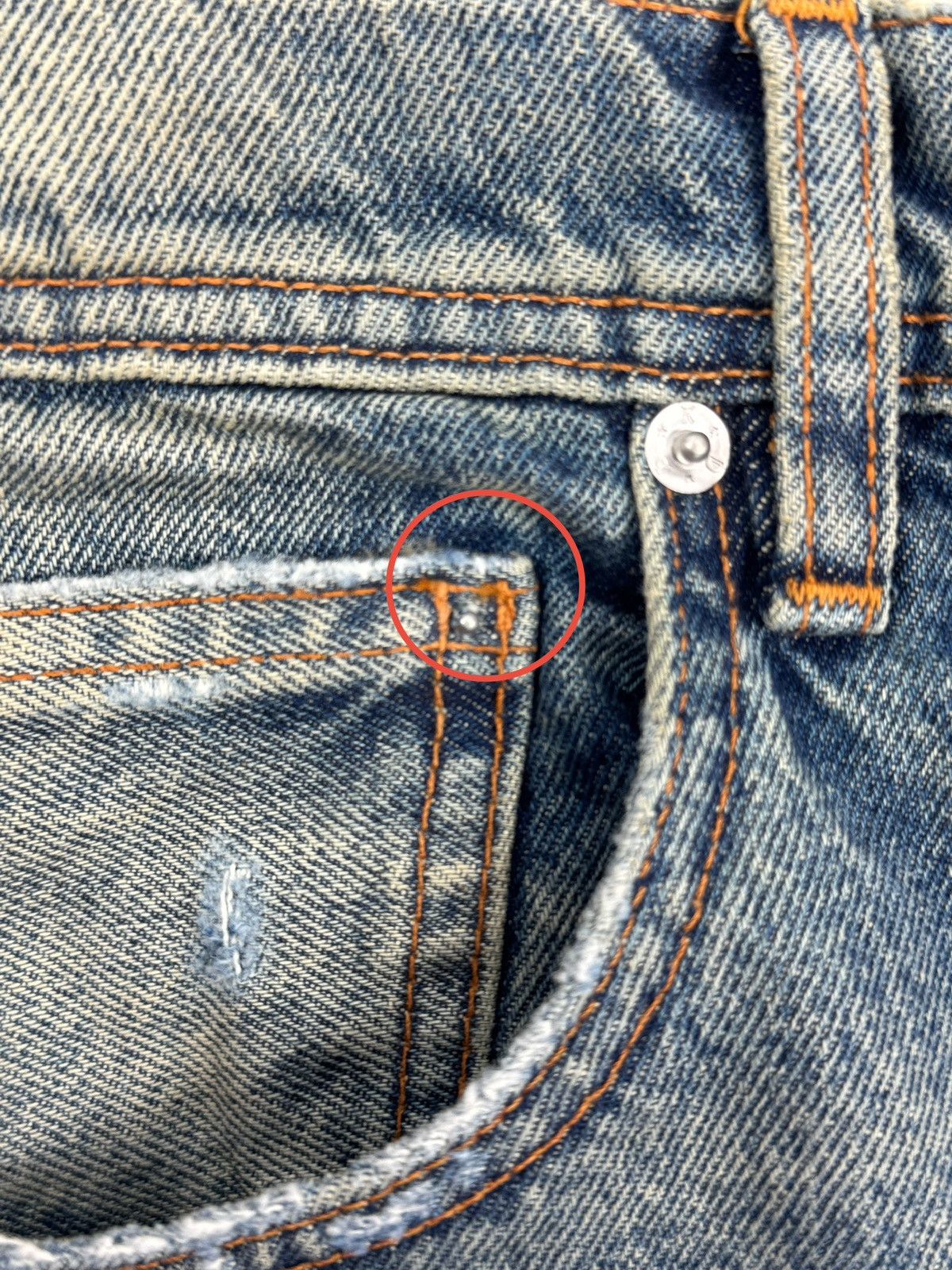 Enfants Riches Deprimes DISTRESSED DOUBLE LINED WINTER DENIM JEANS SIZE: 30 fits 32 Size US 30 / EU 46 - 9 Thumbnail