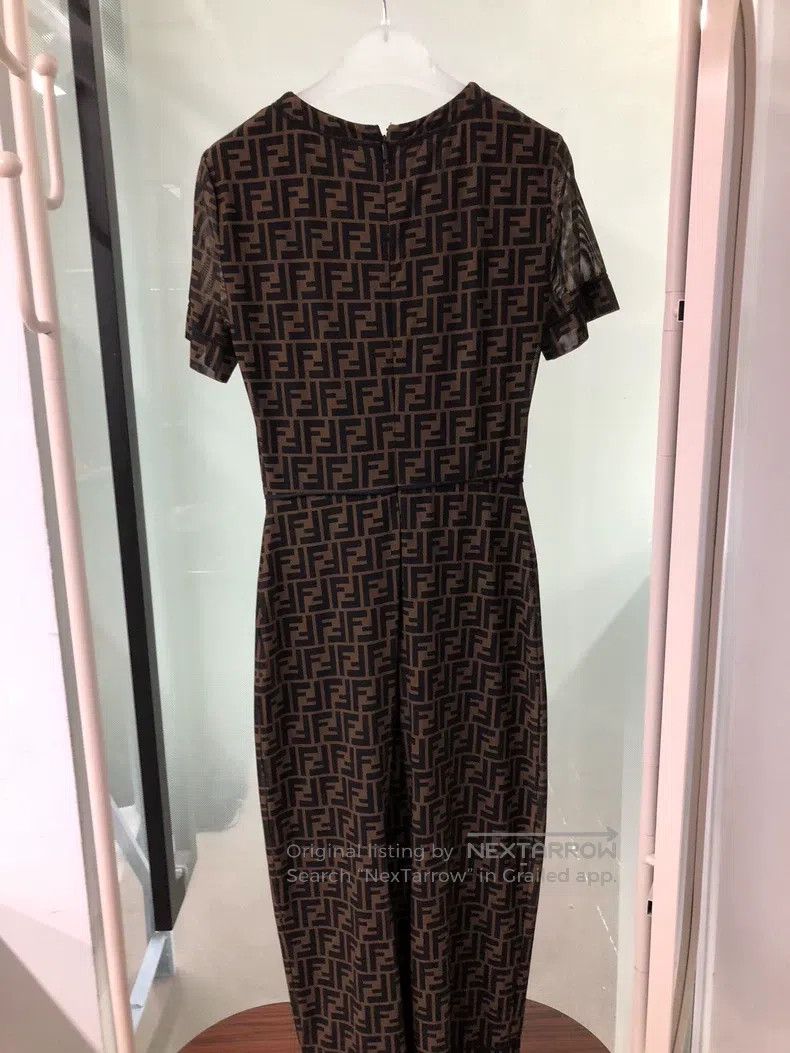 Fendi Fendi All-Print Dress Size XS / US 0-2 / IT 36-38 - 2 Thumbnail