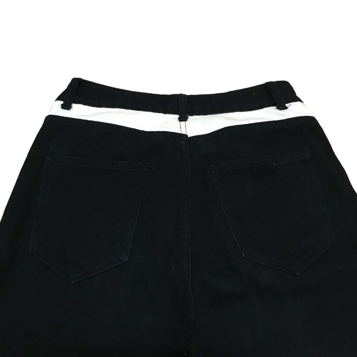 If Six Was Nine × Le Grande Bleu (L.G.B.) × Shein Rare Design Japanese Brand Shein Patchwork Pants 2000s Size US 29 - 4 Thumbnail