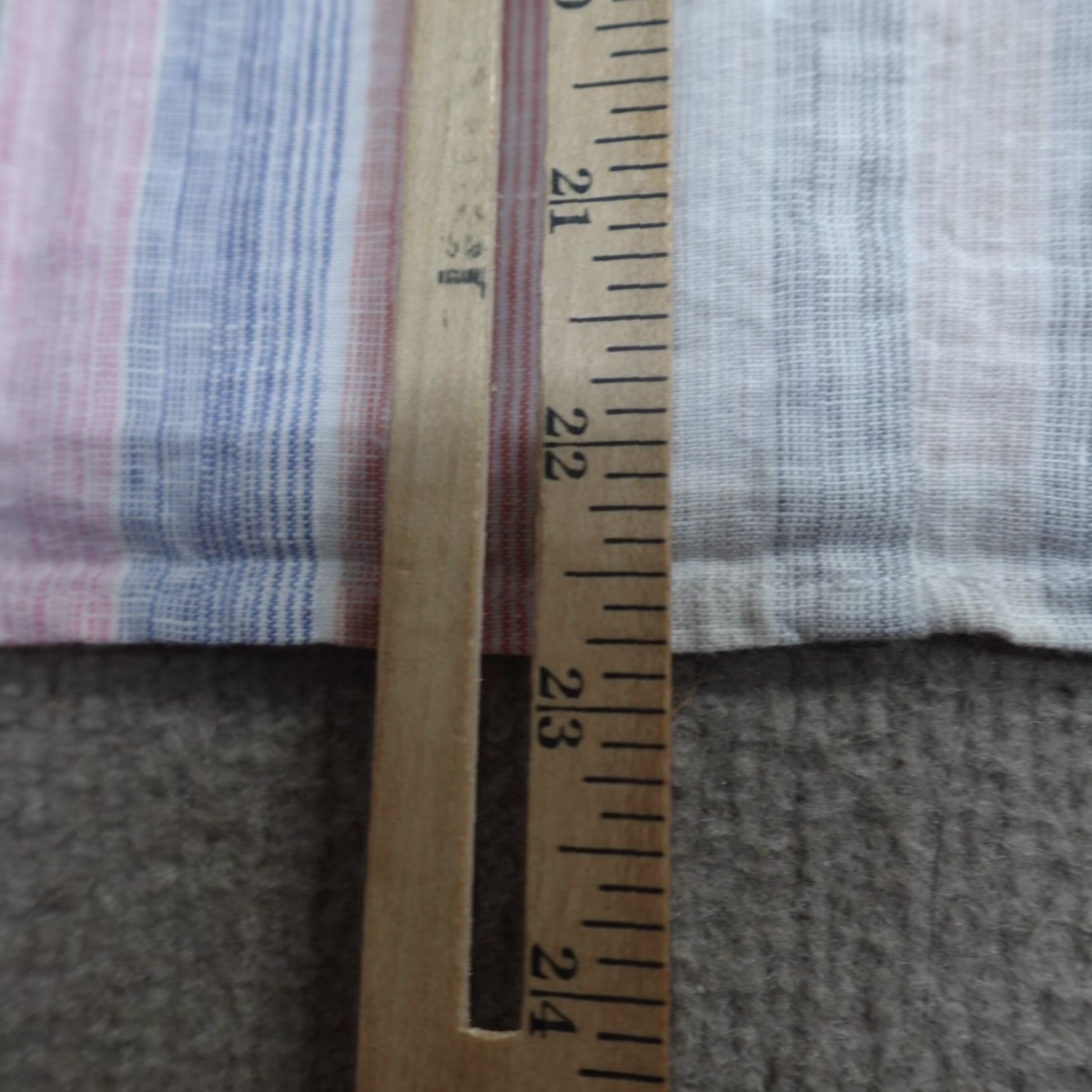 Vintage Paraphrase Blouse Striped 3/4 Sleeves Linen Crew Neck Blue Beige Large L Women Size L / US 10 / IT 46 - 5 Thumbnail