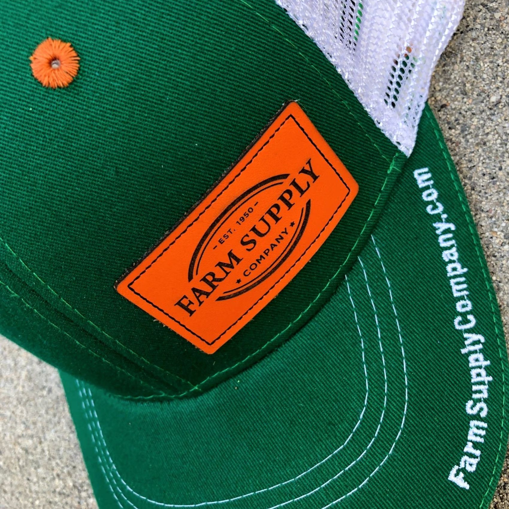 Vintage FARM SUPPLY COMPANY Trucker Hat Men's Snapback Green Adjustable VIE GEAR Hat Men One Size Green Adjustable Truckern Hat Size ONE SIZE - 3 Thumbnail