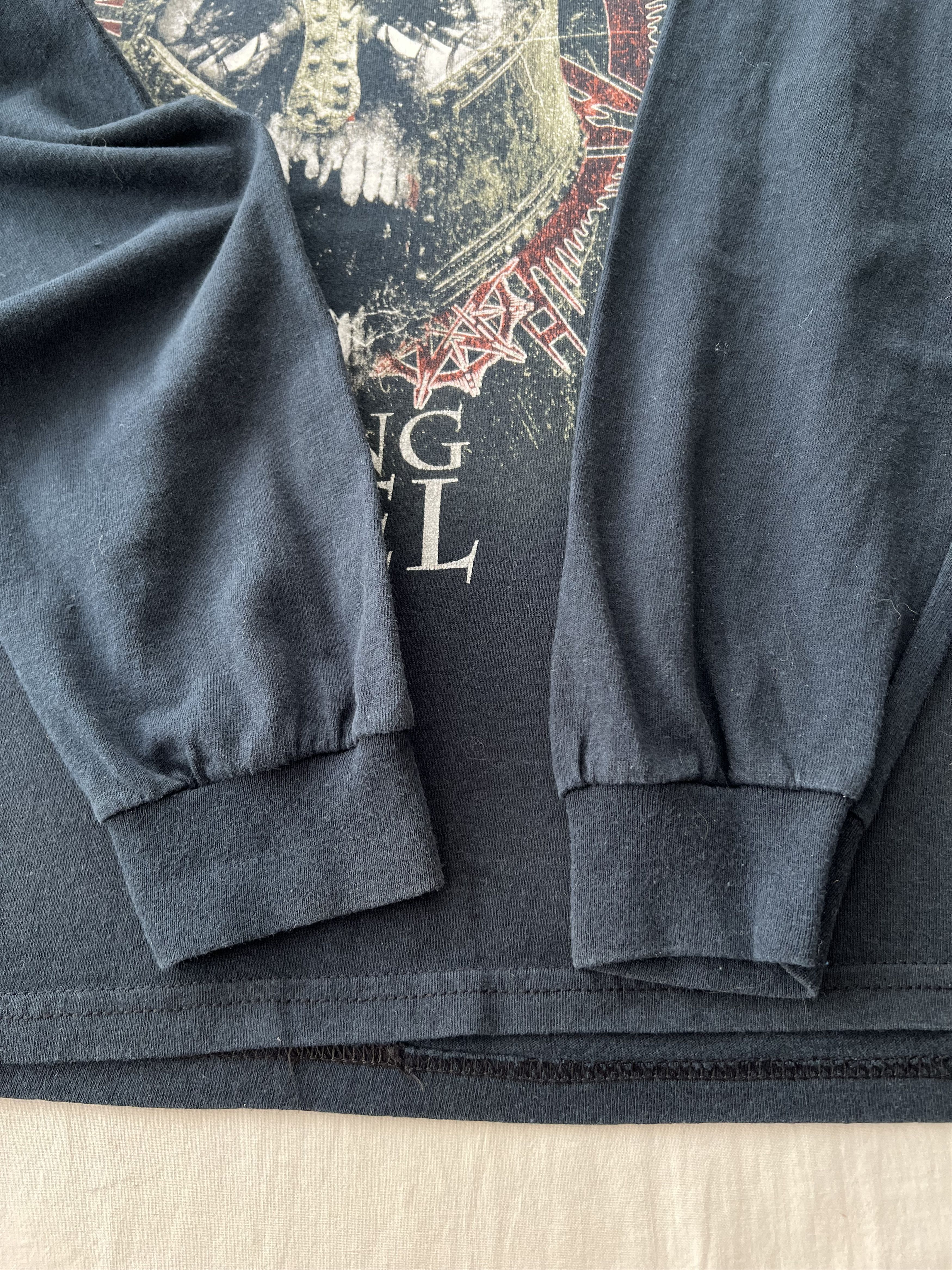 Band Tees Vintage 2009 Krisiun Slaying Steel Black Long Sleeve T-shirt Size US L / EU 52-54 / 3 - 7 Thumbnail
