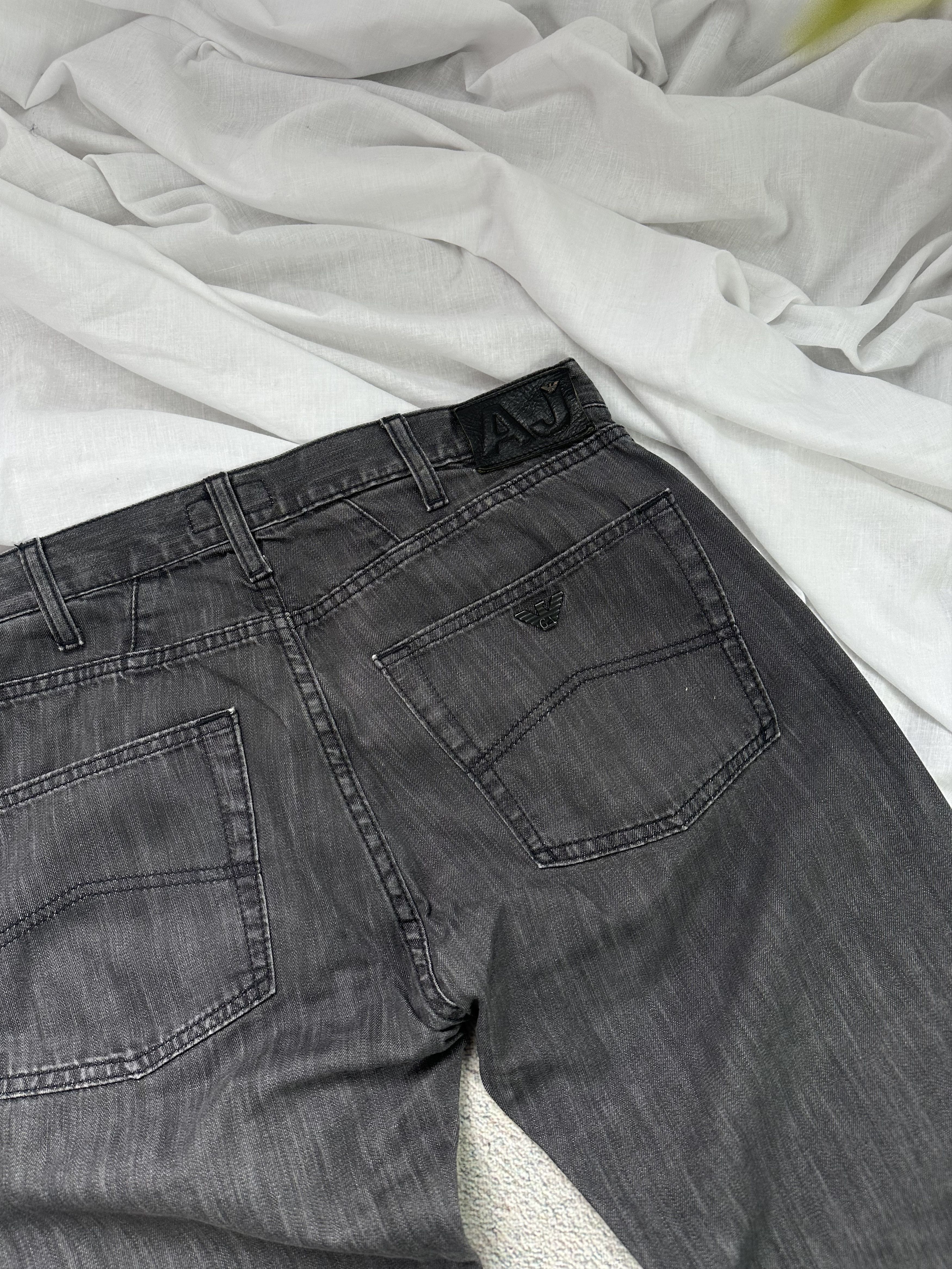 Armani × Giorgio Armani Armani jeans denim pants black gray Size US 33 - 4 Thumbnail