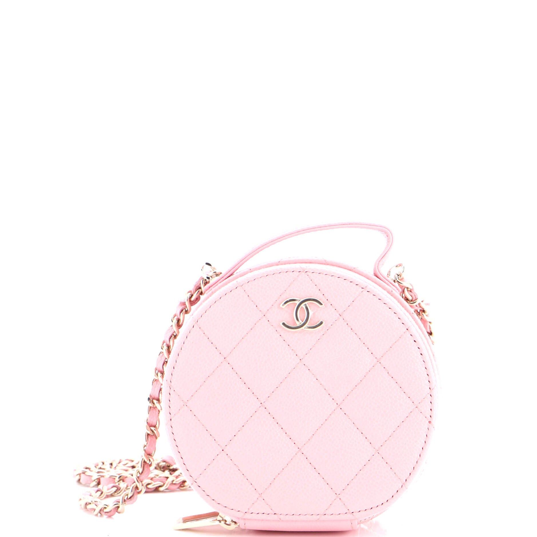 Chanel Handle with Care Round Vanity Case with Chain Size ONE SIZE - 1 Thumbnail