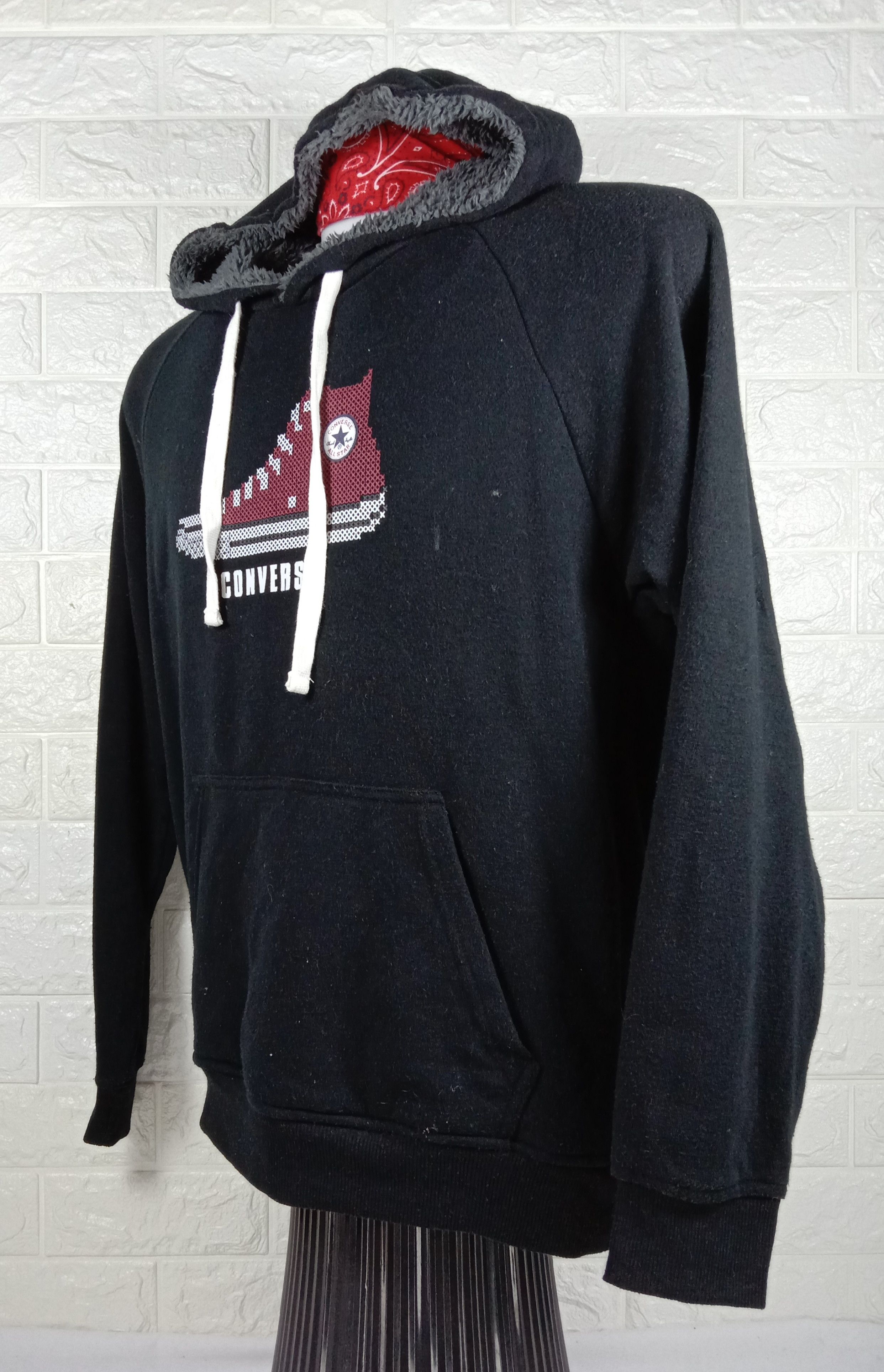 Converse Vintage Converse All Star Vintage Hoodie Sweatshirt Size US L / EU 52-54 / 3 - 3 Thumbnail