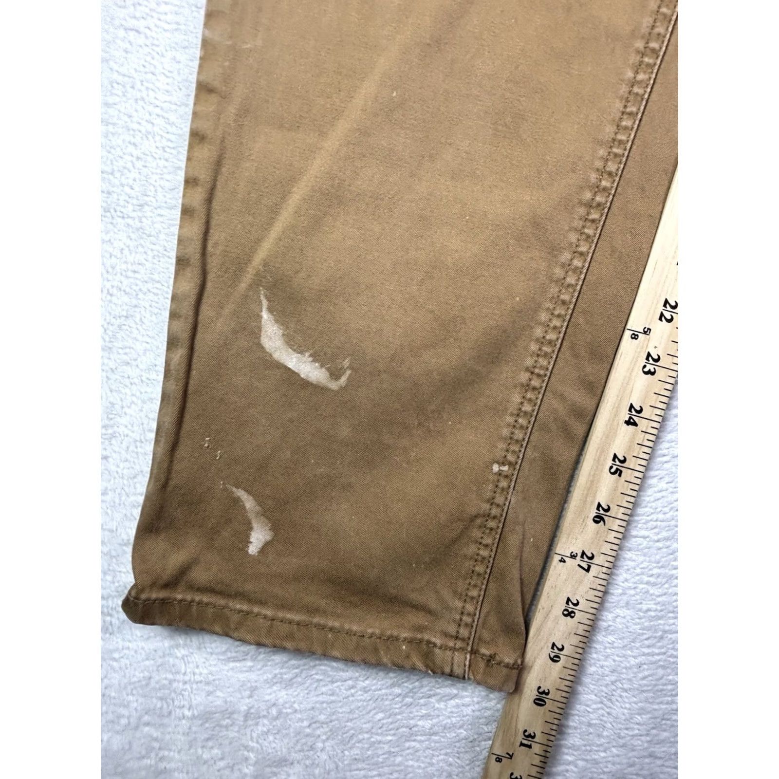 Levi's Levi's Jeans Mens 33x32 Brown Straight Leg Distressed Outdoor Workwear Denim Cotton 541 505 Grunge Mens Size US 33 - 4 Thumbnail