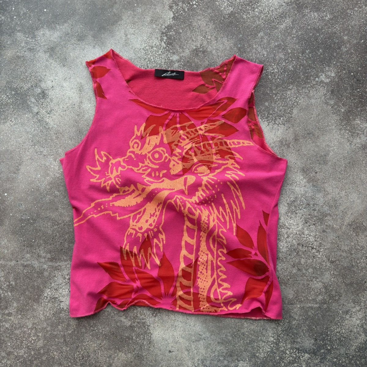 JET SET × Vintage Jetset Vintage Pink Tank Top Size XL / US 12-14 / IT 48-50 - 1 Thumbnail