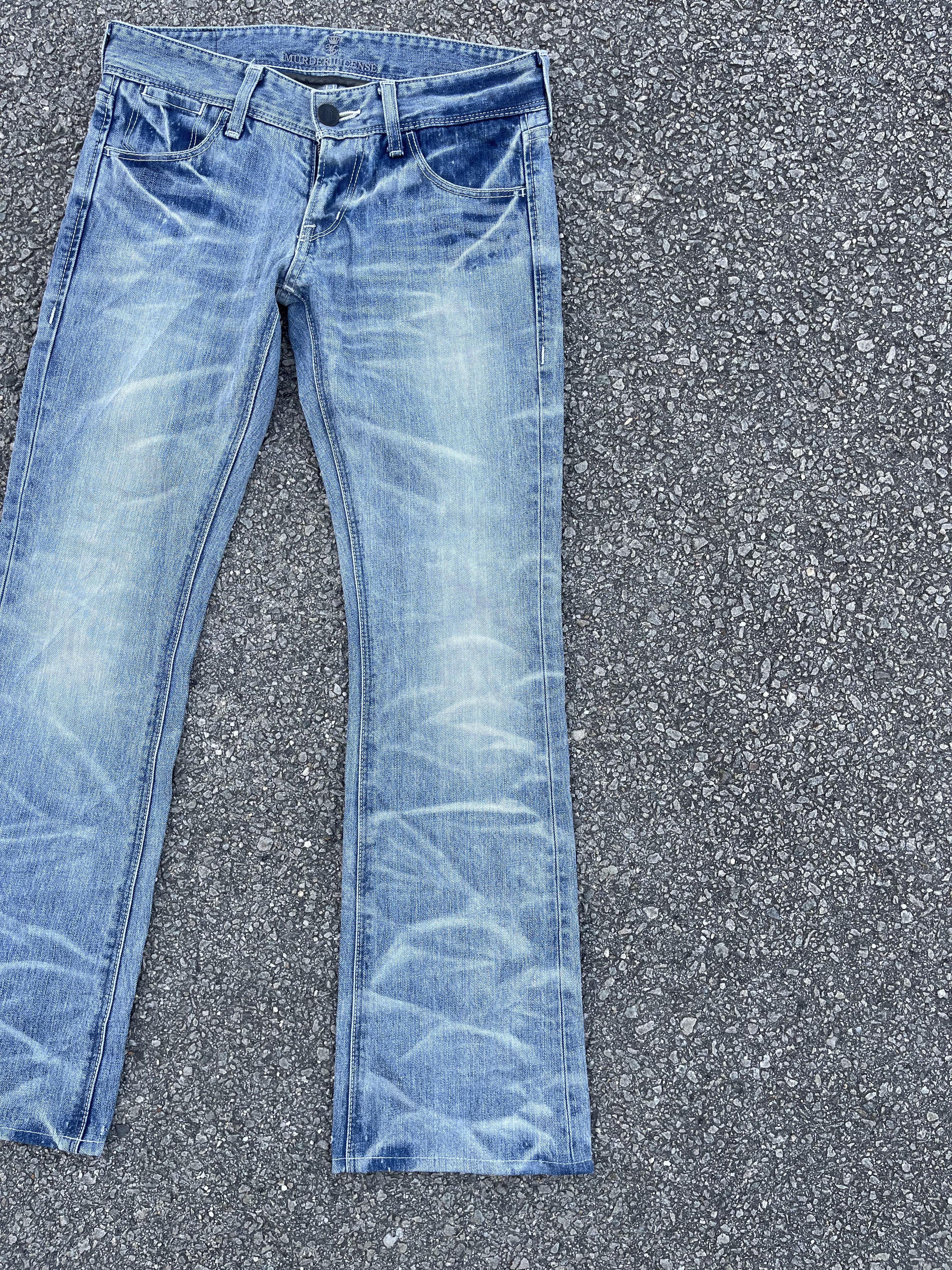 Le Grande Bleu (L.G.B.) Murder License Flare Low Rise Jeans Blue faded of the day Size US 32 / EU 48 - 3 Thumbnail