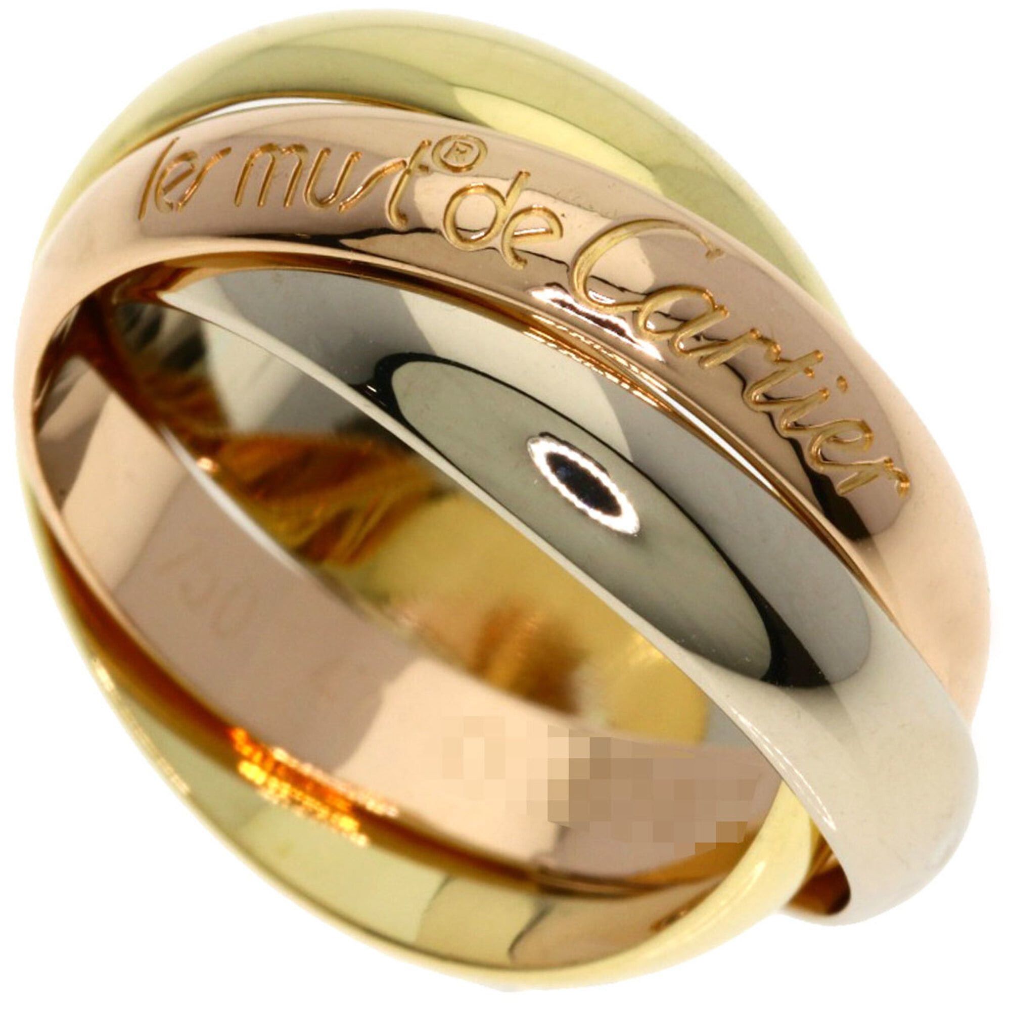 Cartier Cartier Trinity #47 Ring - 18K Yellow Gold/18K Pink White Gold Women's CARTIER Size ONE SIZE - 1 Thumbnail