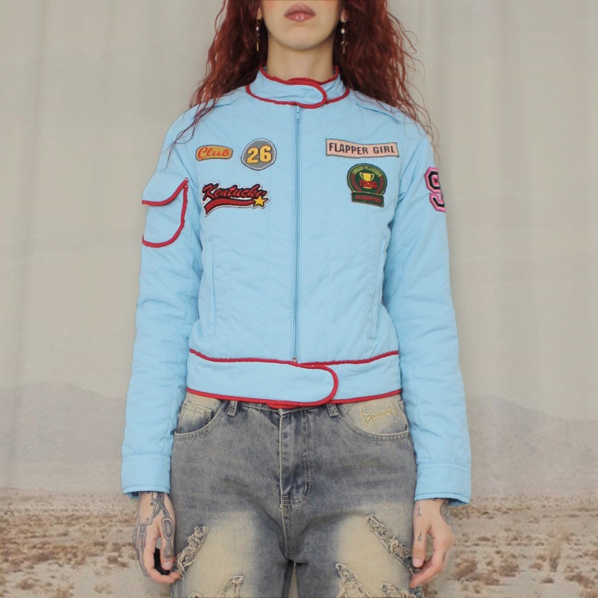 Vintage ❄️TEAL PADDED JACKET❄️ Size S / US 4 / IT 40 - 1 Thumbnail
