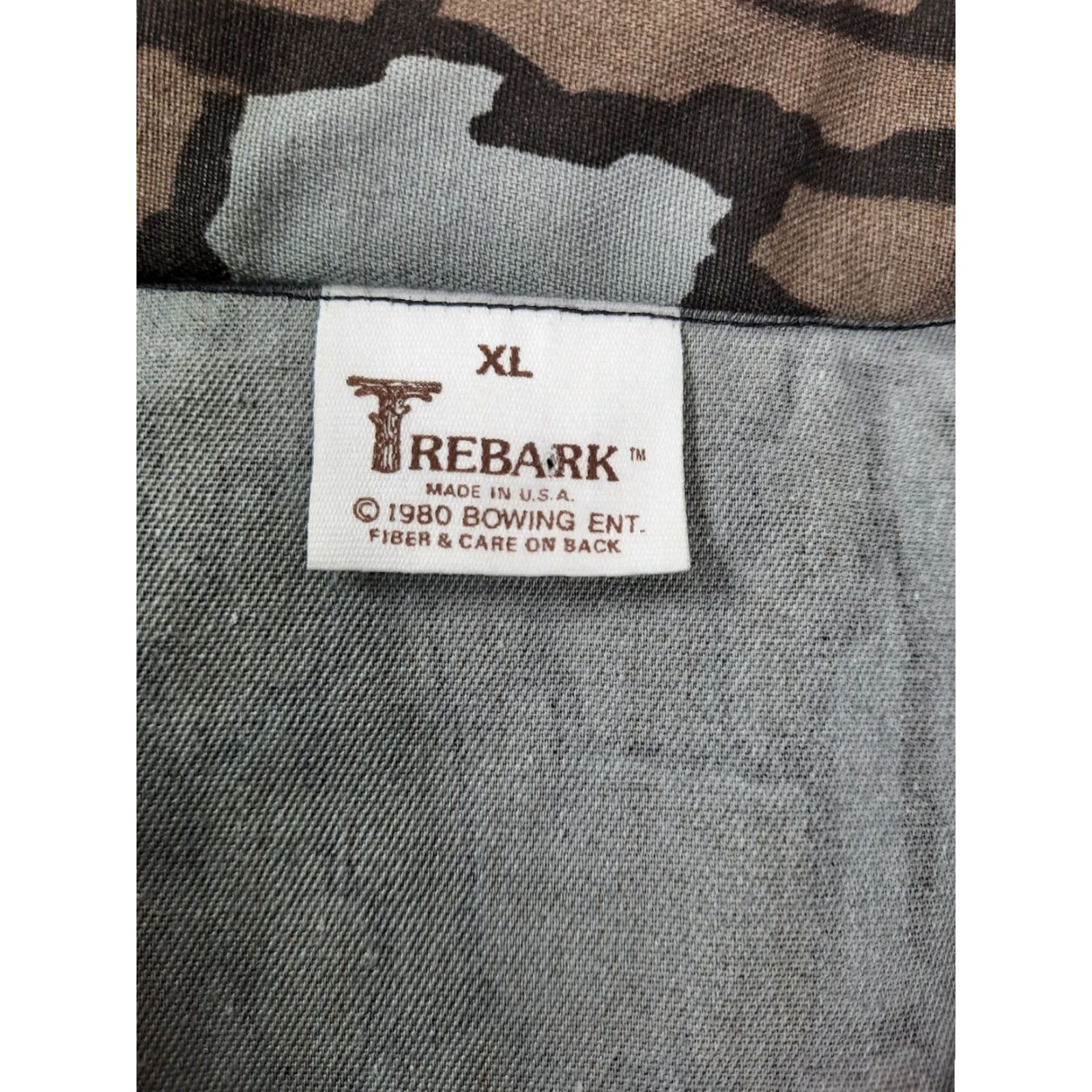 Vintage VINTAGE Trebark CAMO HUNTING COAT Mens SIZE M Made in USA Canvas Bomber Size US XL / EU 56 / 4 - 2 Thumbnail