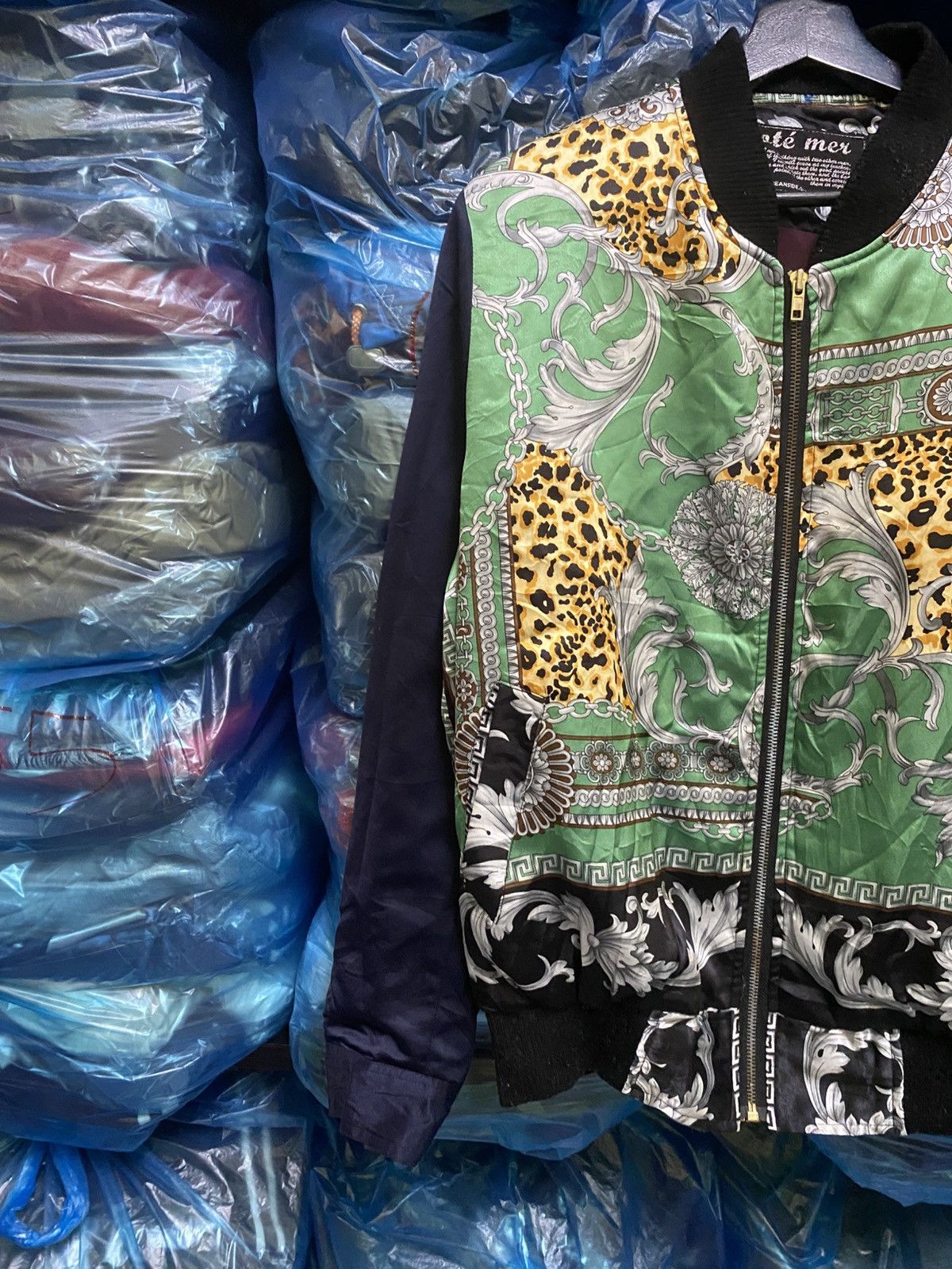 Japanese Brand Vintage Café Mer California Baroque Bomber - Leopard Chain Size US L / EU 52-54 / 3 - 7 Thumbnail