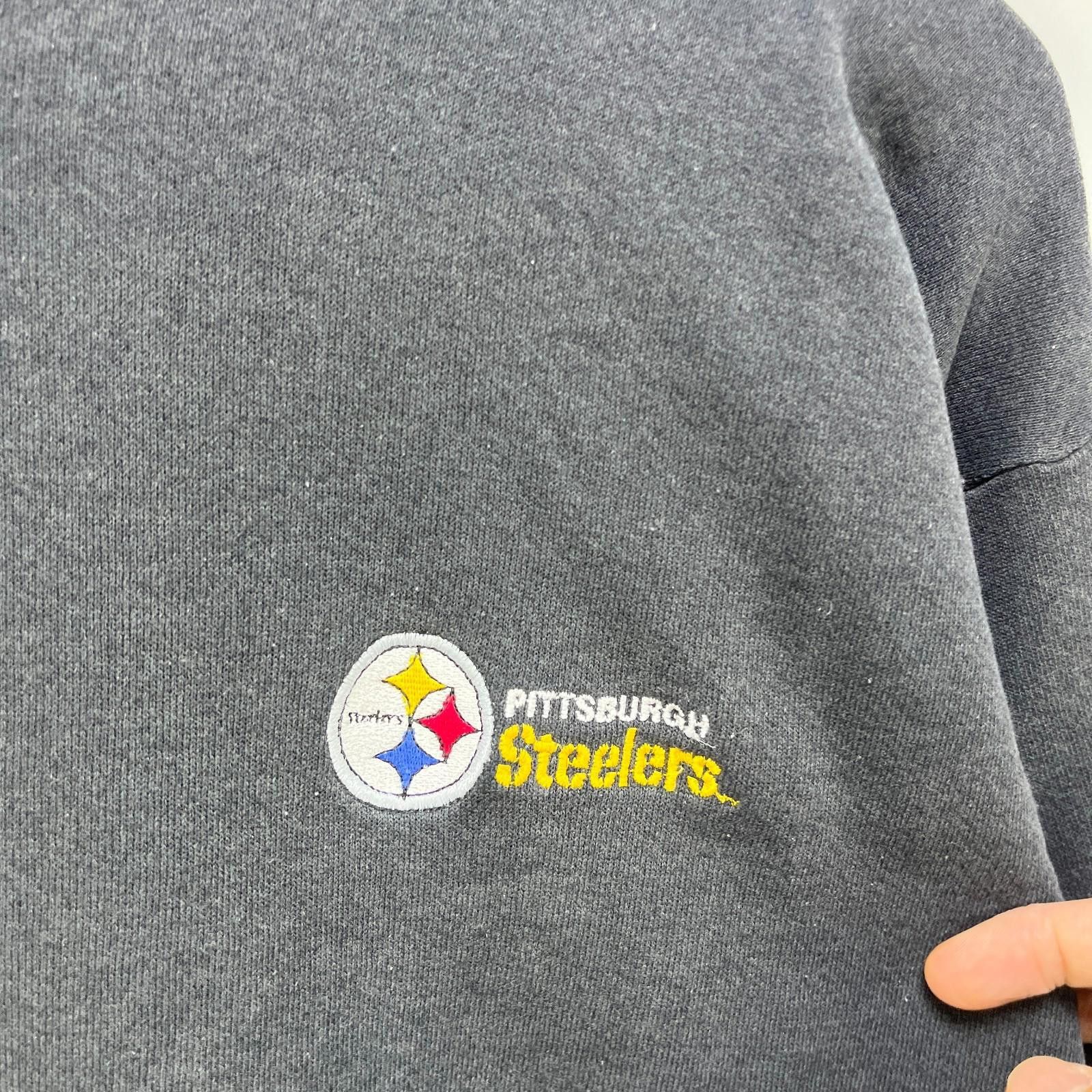 Other Vintage 90s Pittsburgh Steelers Faded Sweatshirt Large Size ONE SIZE - 3 Thumbnail