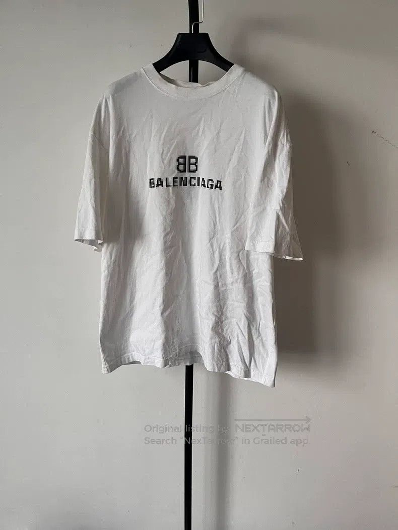Balenciaga Balenciaga Loose Letter Short Sleeve T-Shirt Size US S / EU 44-46 / 1 - 1 Thumbnail