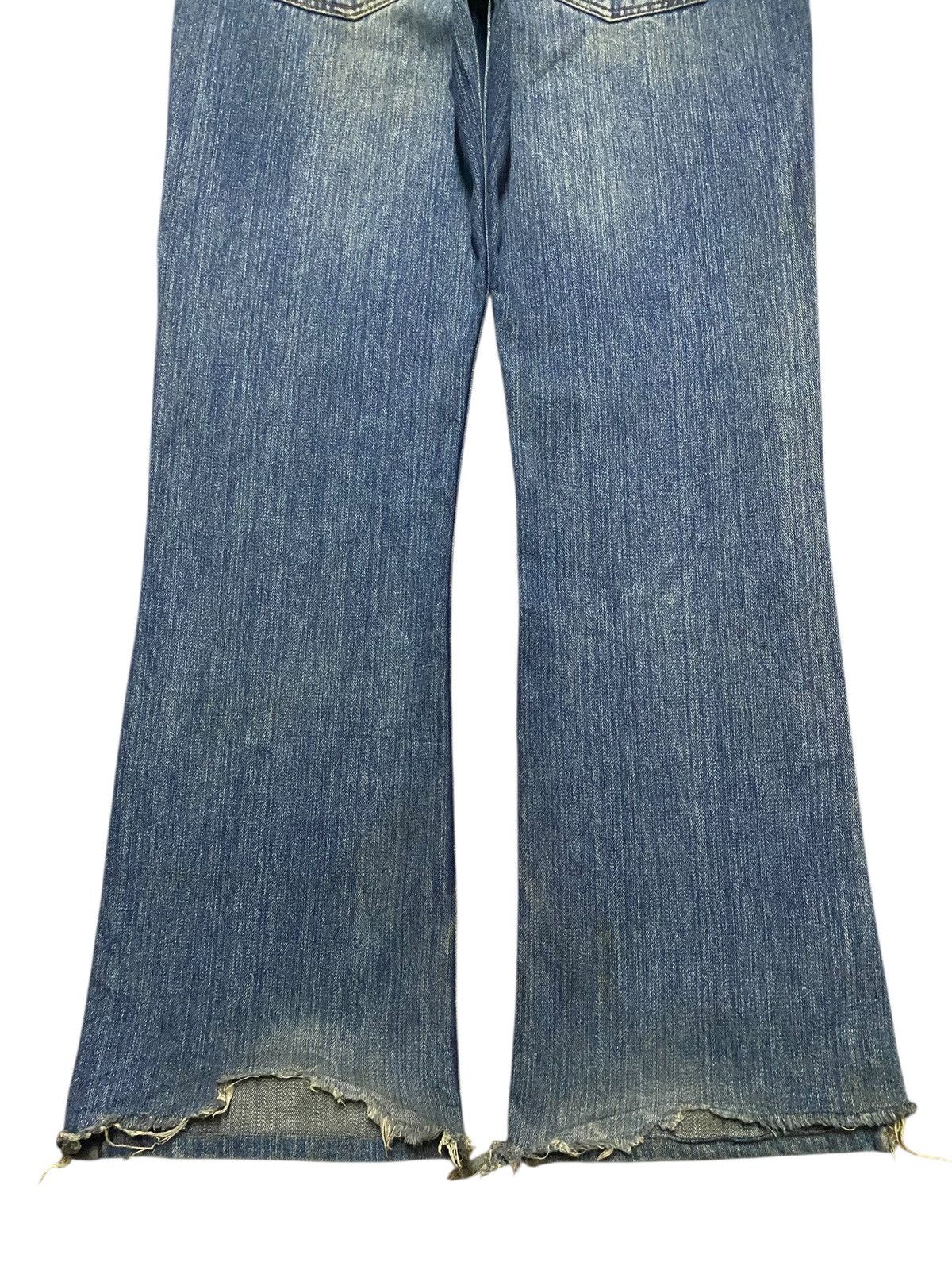 Seditionaries Vintage Japanese Brand Nylaus Grunge Distressed Flare Jeans Size US 31 - 6 Thumbnail