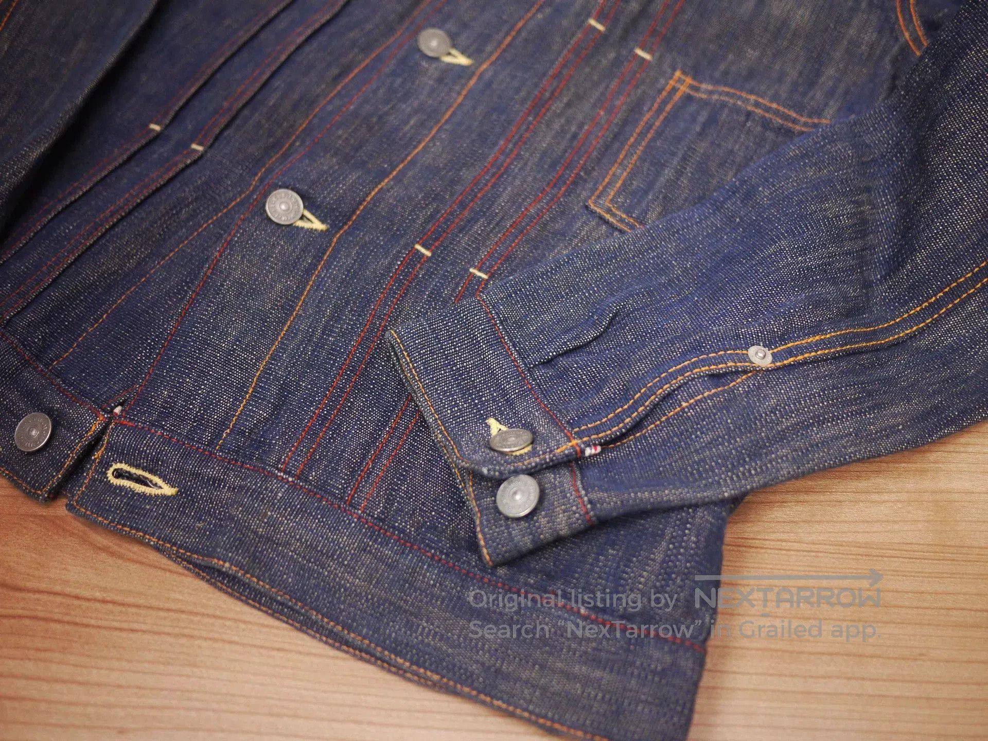Visvim Blue Denim Jacket with Contrast Stitching - Size S. Size US S / EU 44-46 / 1 - 4 Thumbnail