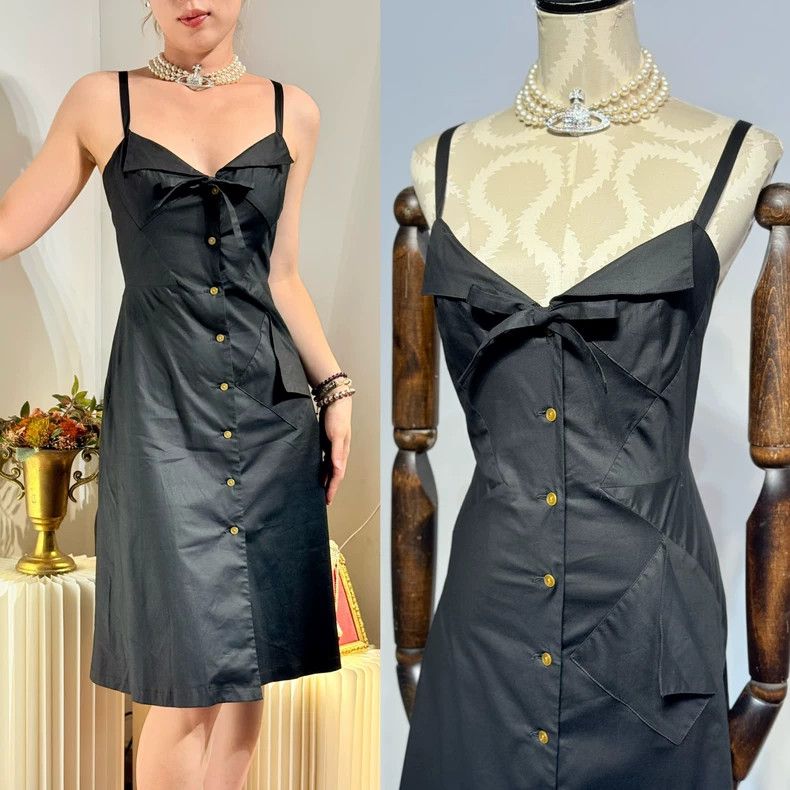 Vivienne Westwood Vivienne Westwood Mid-century dress with folded collar and Size S / US 4 / IT 40 - 1 Thumbnail
